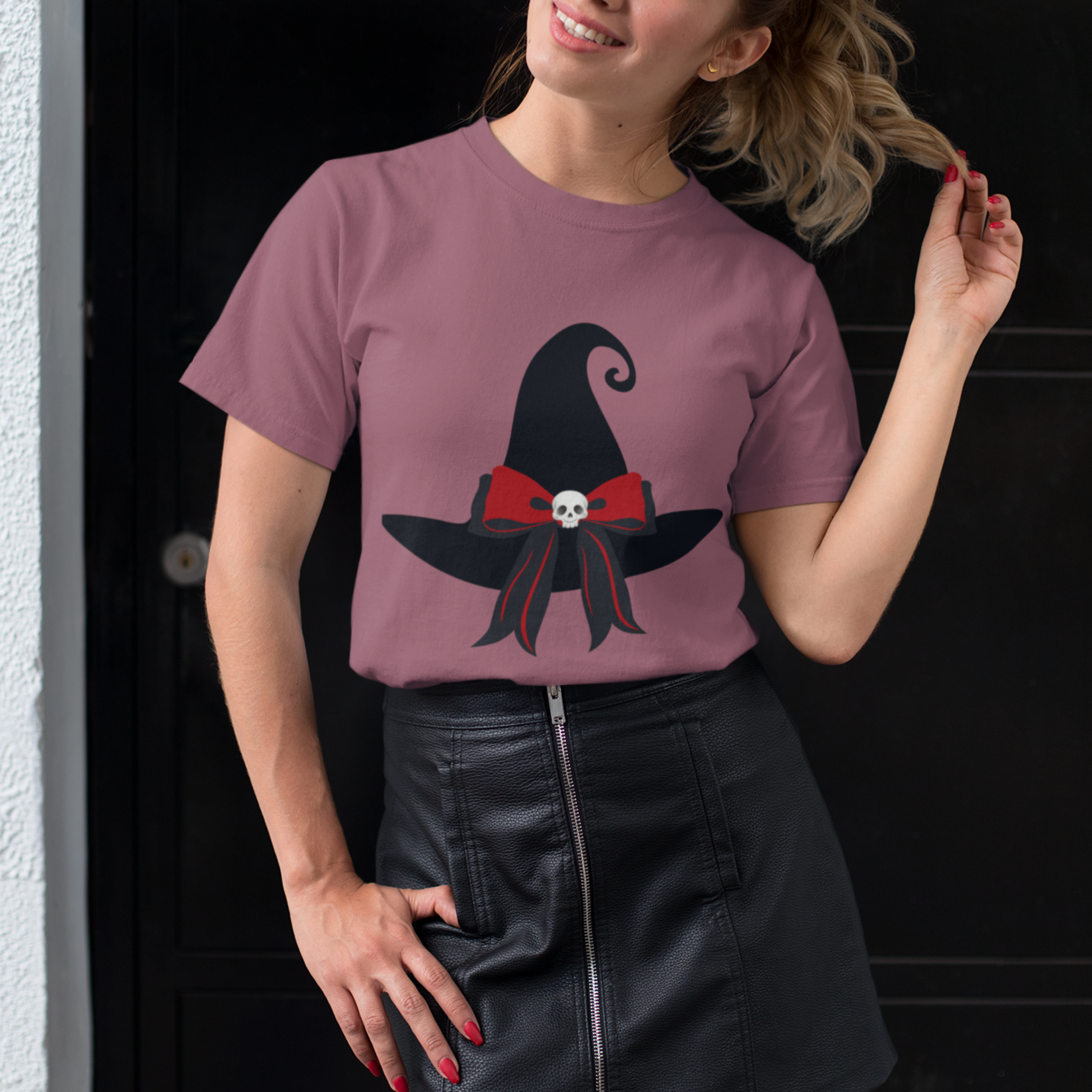 Witch Hat T-Shirt for Halloween, spooky season, trick or treat, fall festivals, Unisex garment-dyed tee product thumbnail image Witch Hat T-Shirt for Halloween, spooky season, trick or treat, fall festivals, Unisex garment-dyed tee product thumbnail image