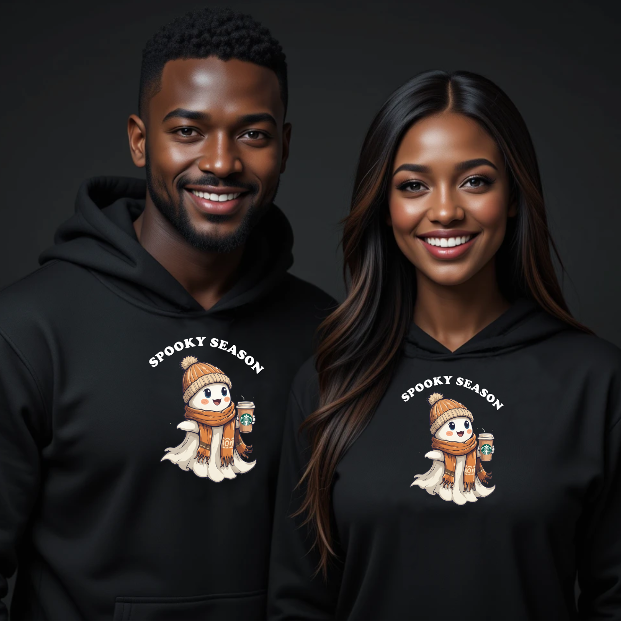 Spooky Season Hoodie, Fall Sweatshirt, Halloween Pullover, Cozy Sweatshirt for Autumn, Cute Animal Hoodie, Unisex Fall Apparel