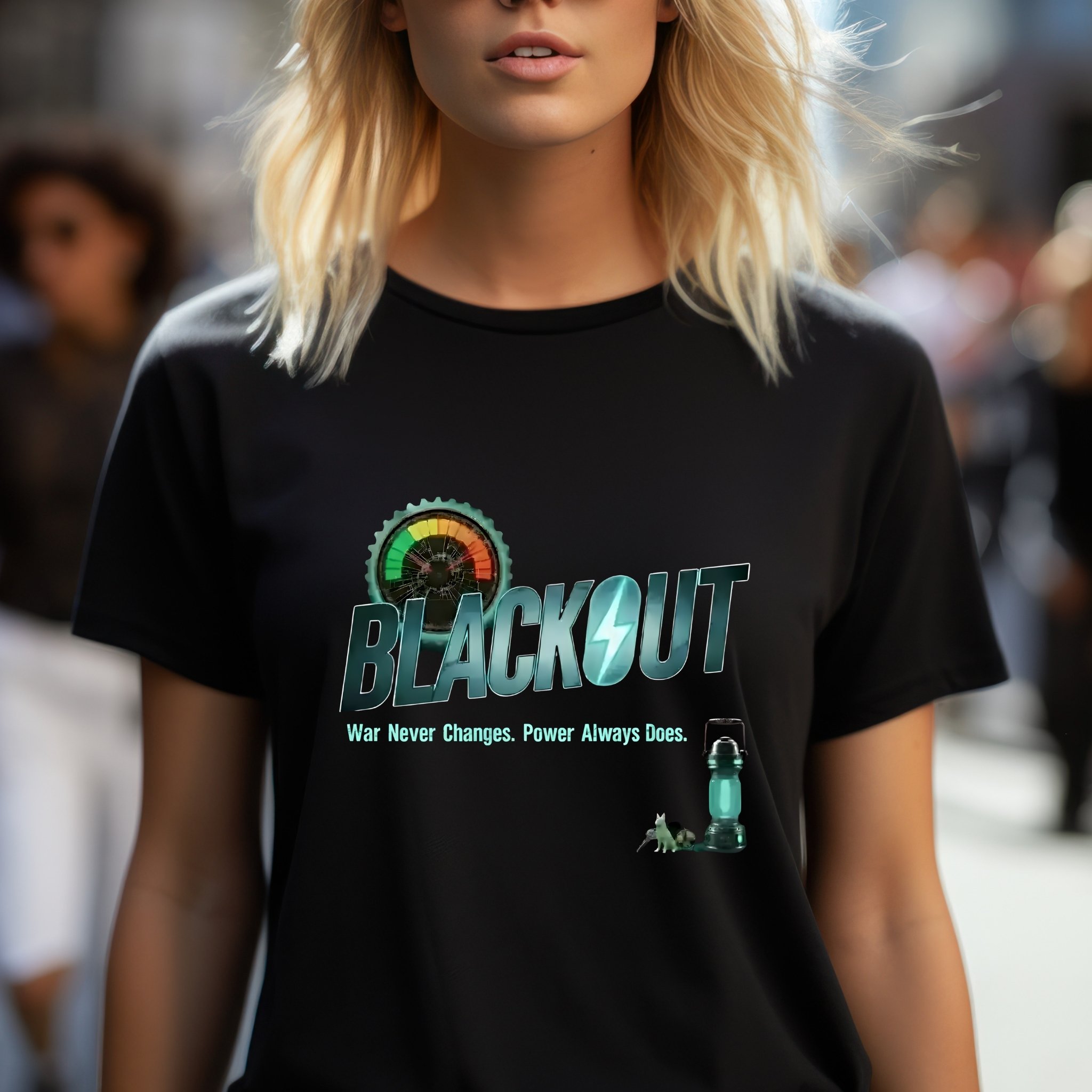Blackout Fallout Parody T-Shirt, Survival Gamer Tee, Post-Apocalyptic Humor Shirt, Power Outage Gift, Wasteland Apparel product thumbnail image