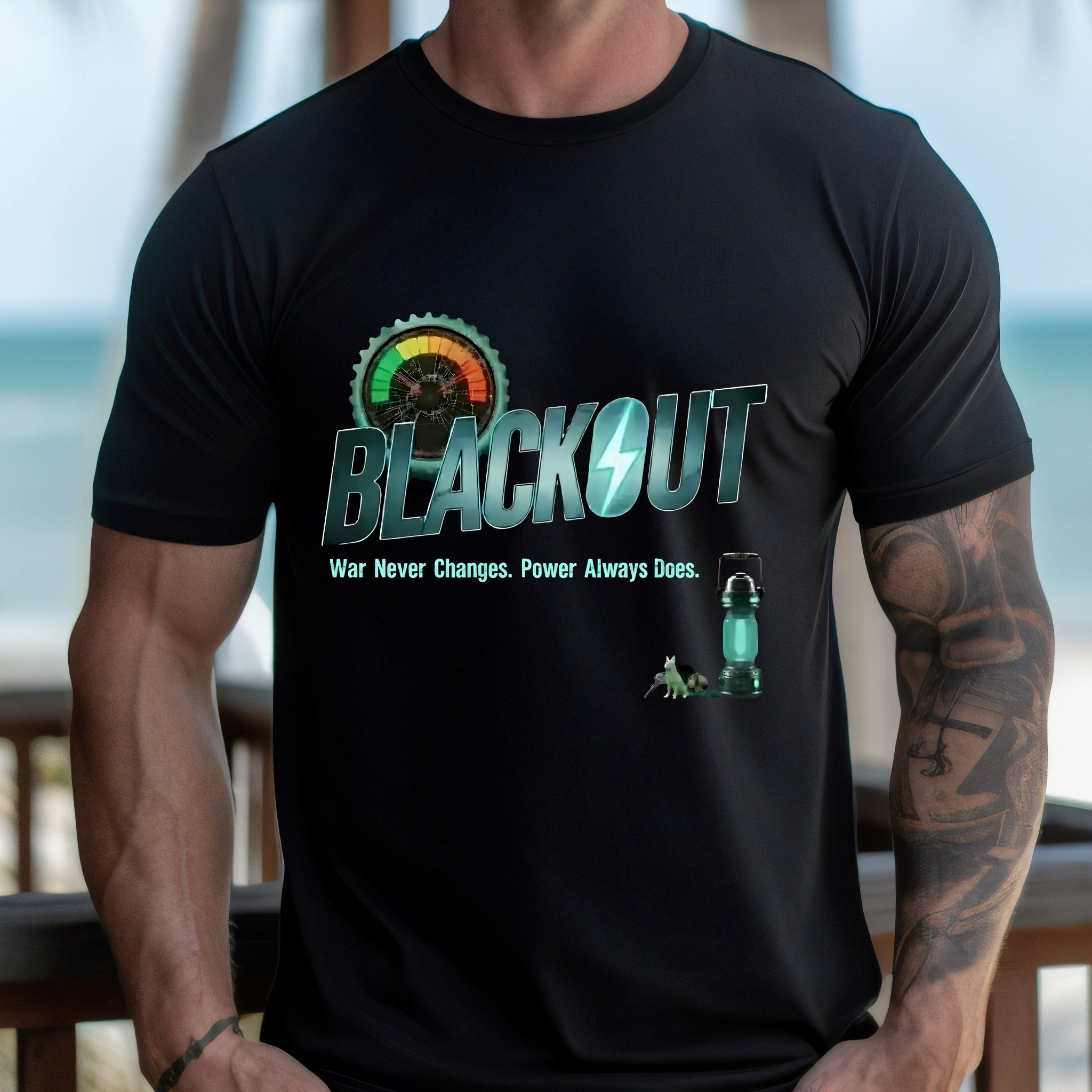 Blackout Fallout Parody T-Shirt, Survival Gamer Tee, Post-Apocalyptic Humor Shirt, Power Outage Gift, Wasteland Apparel product thumbnail image Blackout Fallout Parody T-Shirt, Survival Gamer Tee, Post-Apocalyptic Humor Shirt, Power Outage Gift, Wasteland Apparel product thumbnail image