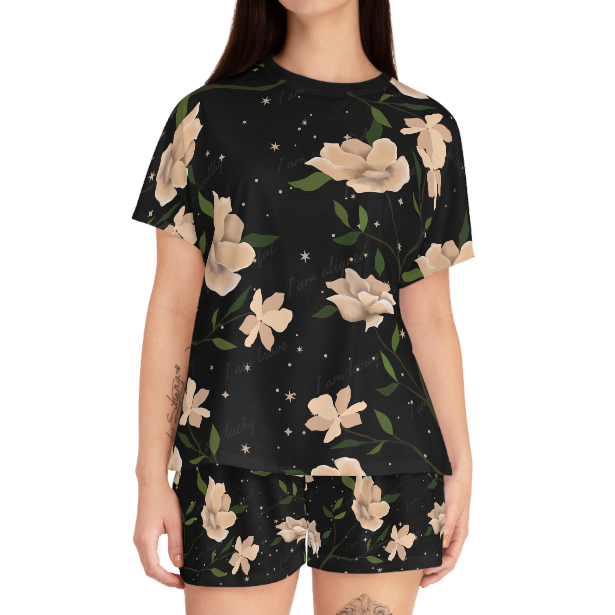 Sweet Dreams Floral | Women's Short Pajama Set product thumbnail image Sweet Dreams Floral | Women's Short Pajama Set product thumbnail image