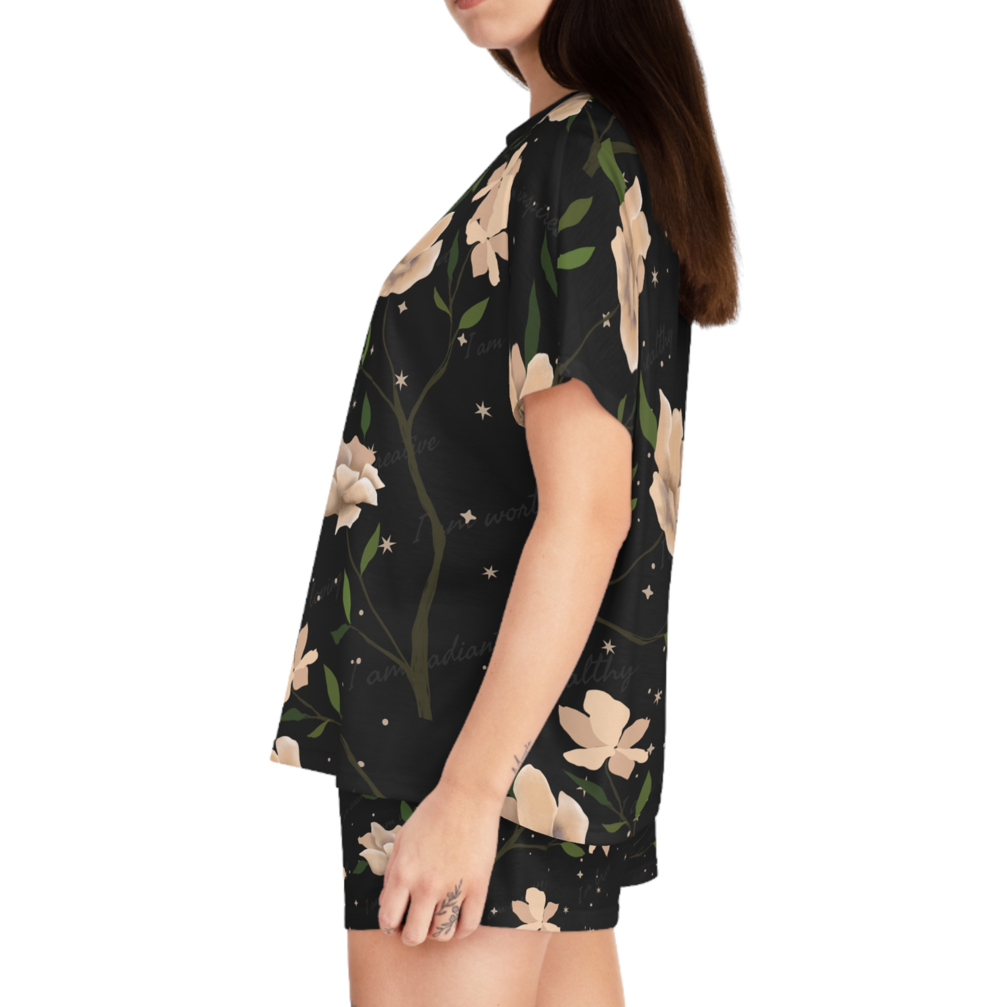 Sweet Dreams Floral | Women's Short Pajama Set product thumbnail image Sweet Dreams Floral | Women's Short Pajama Set product thumbnail image