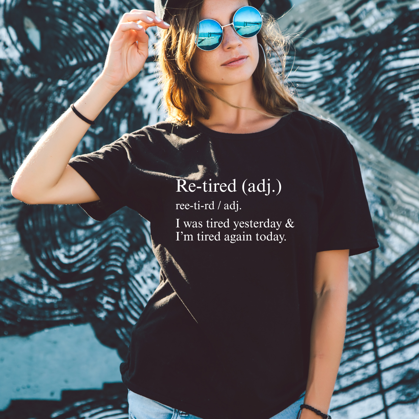 Funny Relaxed T-shirt for Retired Life, Gift for Retirees, Humor Tee, Always tired, Unisex Garment-Dyed T-shirt, Comfort Colors Tee product thumbnail image