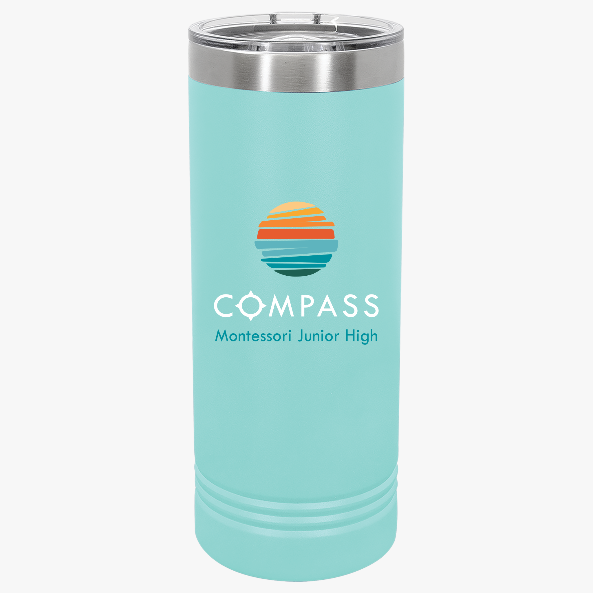 Compass Junior High Skinny Tumbler | Personalized Compass Junior High Skinny Tumbler | Personalized
