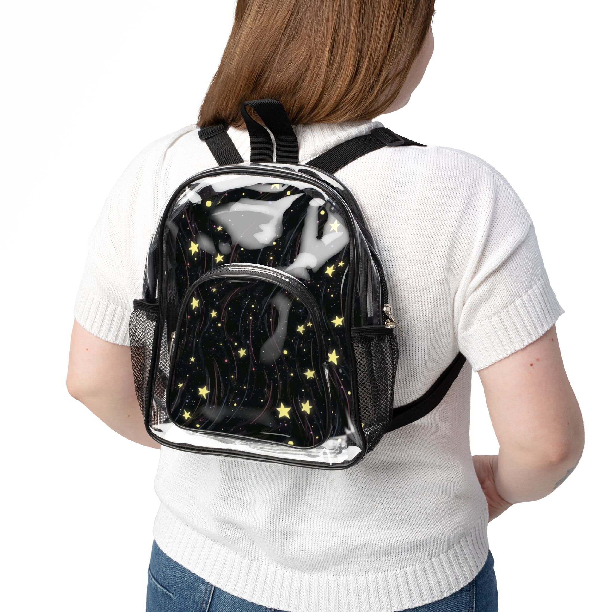 Personalized Clear Backpack, Festivals, Aesthetic Designs, Transparent, Stylish, Travel, Students, Adventurers, Holiday Pack, Birthday Gifts for Her/Him product thumbnail image Personalized Clear Backpack, Festivals, Aesthetic Designs, Transparent, Stylish, Travel, Students, Adventurers, Holiday Pack, Birthday Gifts for Her/Him product thumbnail image