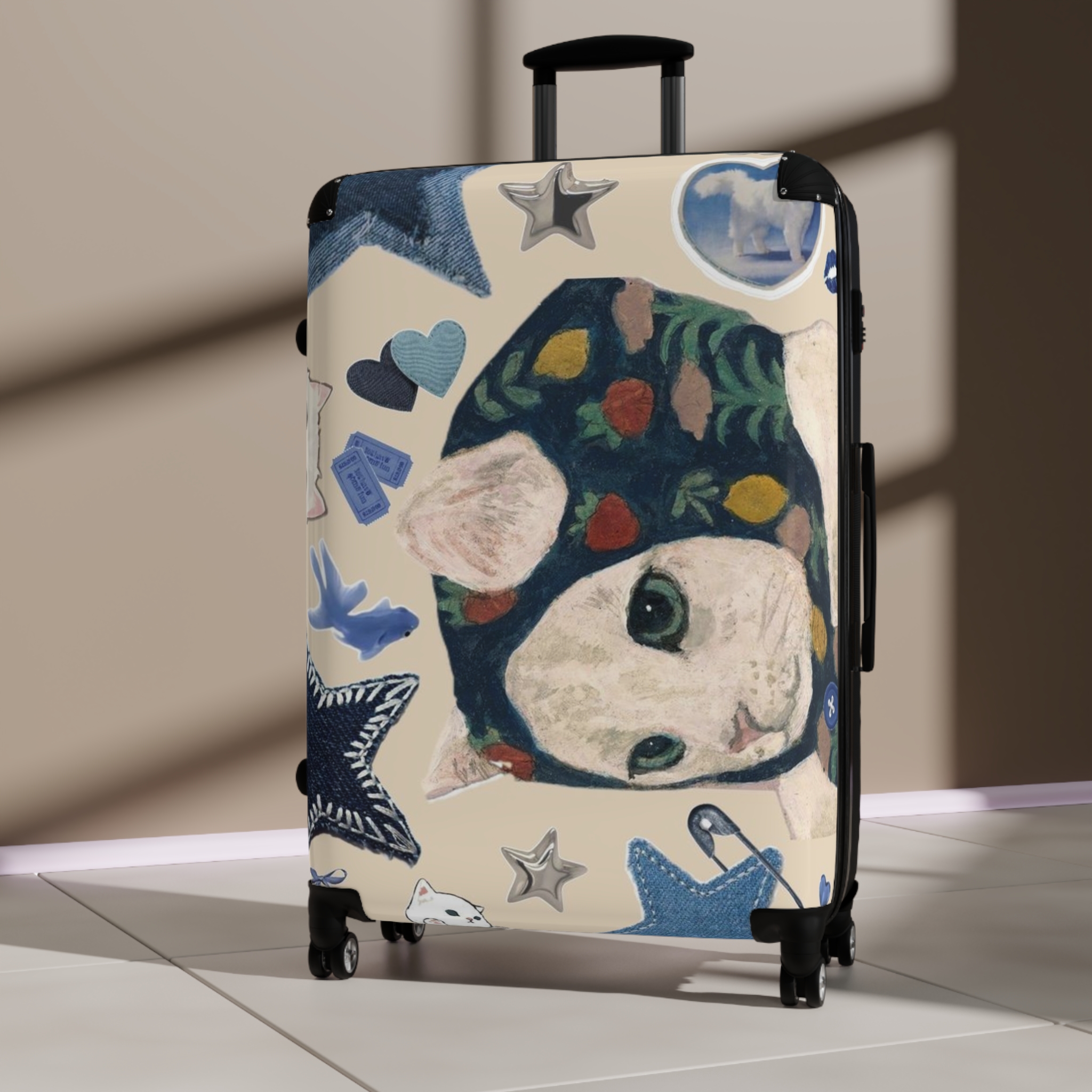 Personalized Travel Suitcase, Custom Sizes, Luggage, Stylish Travelers Accessory, Adventurers, Holiday Vacation Essentials, Functional Gift for Her/Him product thumbnail image Personalized Travel Suitcase, Custom Sizes, Luggage, Stylish Travelers Accessory, Adventurers, Holiday Vacation Essentials, Functional Gift for Her/Him product thumbnail image