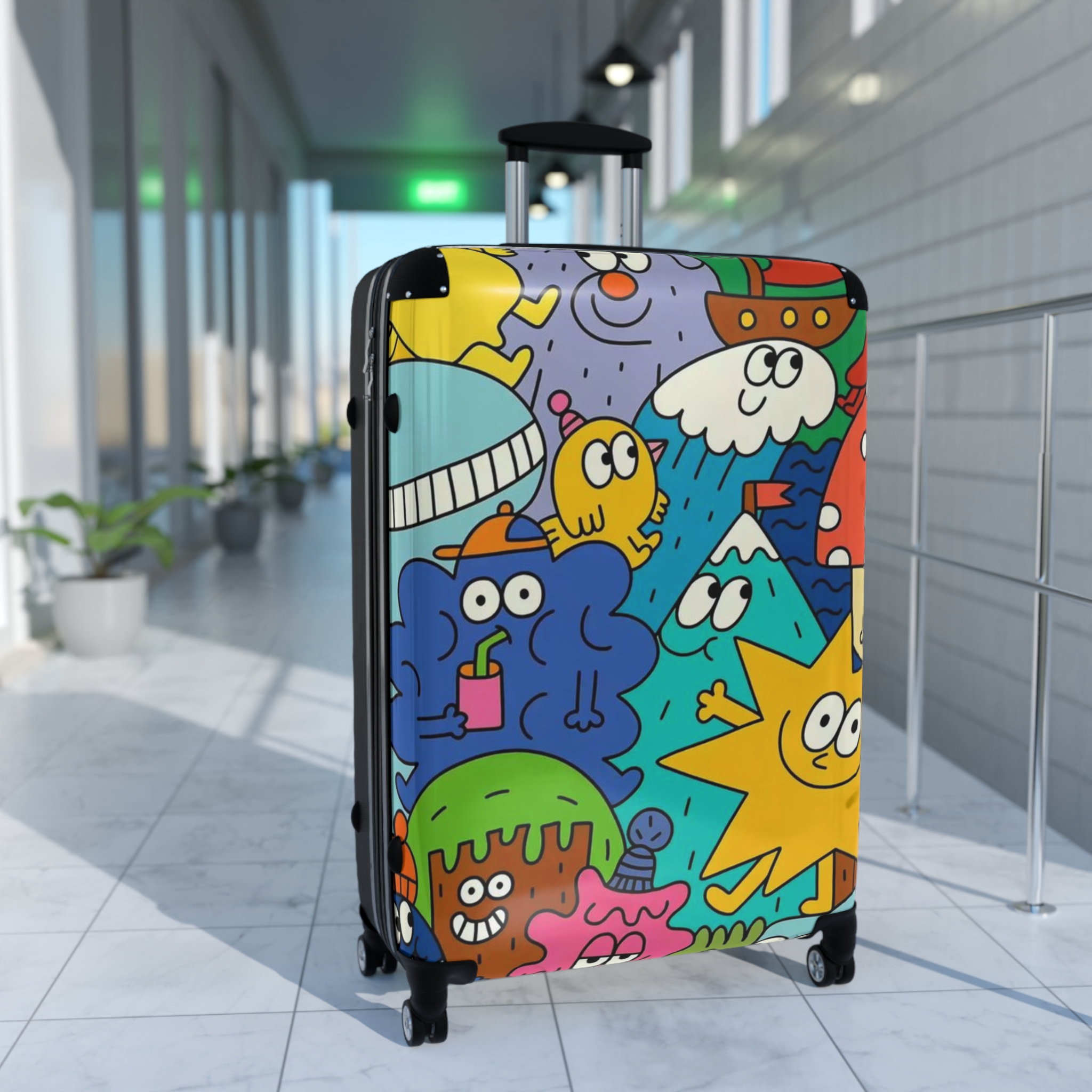 Personalized Travel Suitcase, Custom Sizes, Luggage, Stylish Travelers Accessory, Adventurers, Holiday Vacation Essentials, Functional Gift for Her/Him product thumbnail image Personalized Travel Suitcase, Custom Sizes, Luggage, Stylish Travelers Accessory, Adventurers, Holiday Vacation Essentials, Functional Gift for Her/Him product thumbnail image