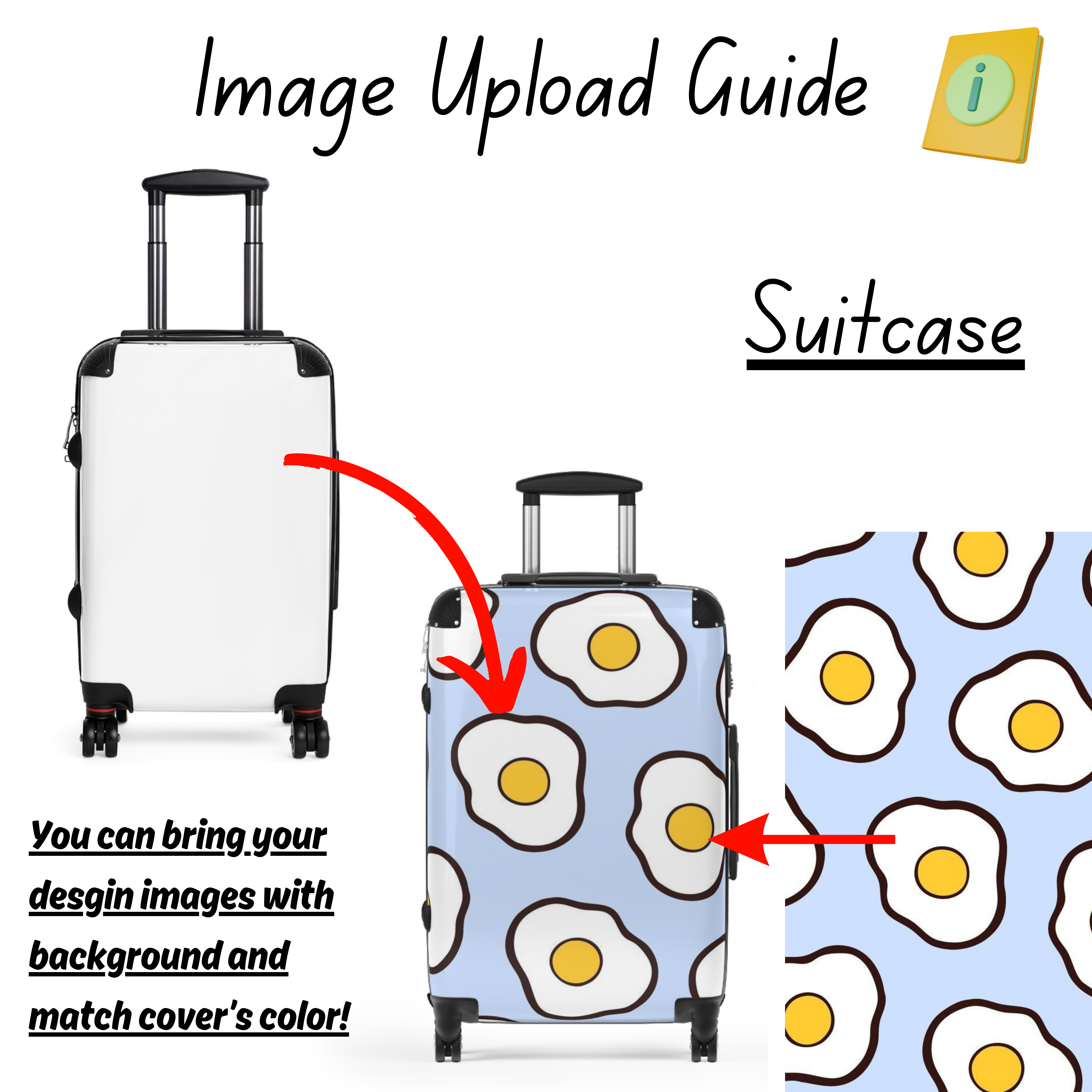 Personalized Travel Suitcase, Custom Sizes, Luggage, Stylish Travelers Accessory, Adventurers, Holiday Vacation Essentials, Functional Gift for Her/Him product thumbnail image Personalized Travel Suitcase, Custom Sizes, Luggage, Stylish Travelers Accessory, Adventurers, Holiday Vacation Essentials, Functional Gift for Her/Him product thumbnail image