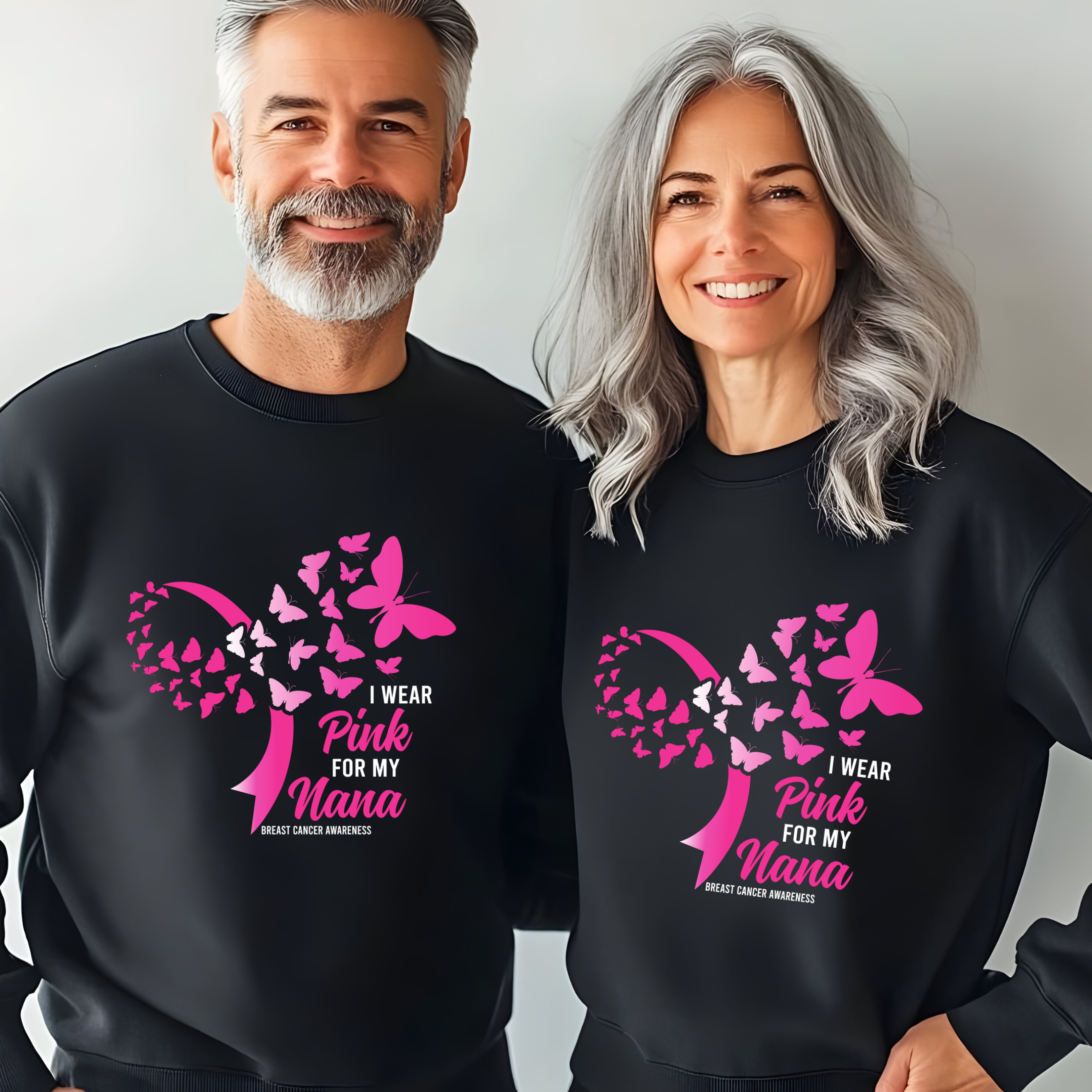 I Wear Pink For My Nana  Breast Cancer Awareness Sweatshirt