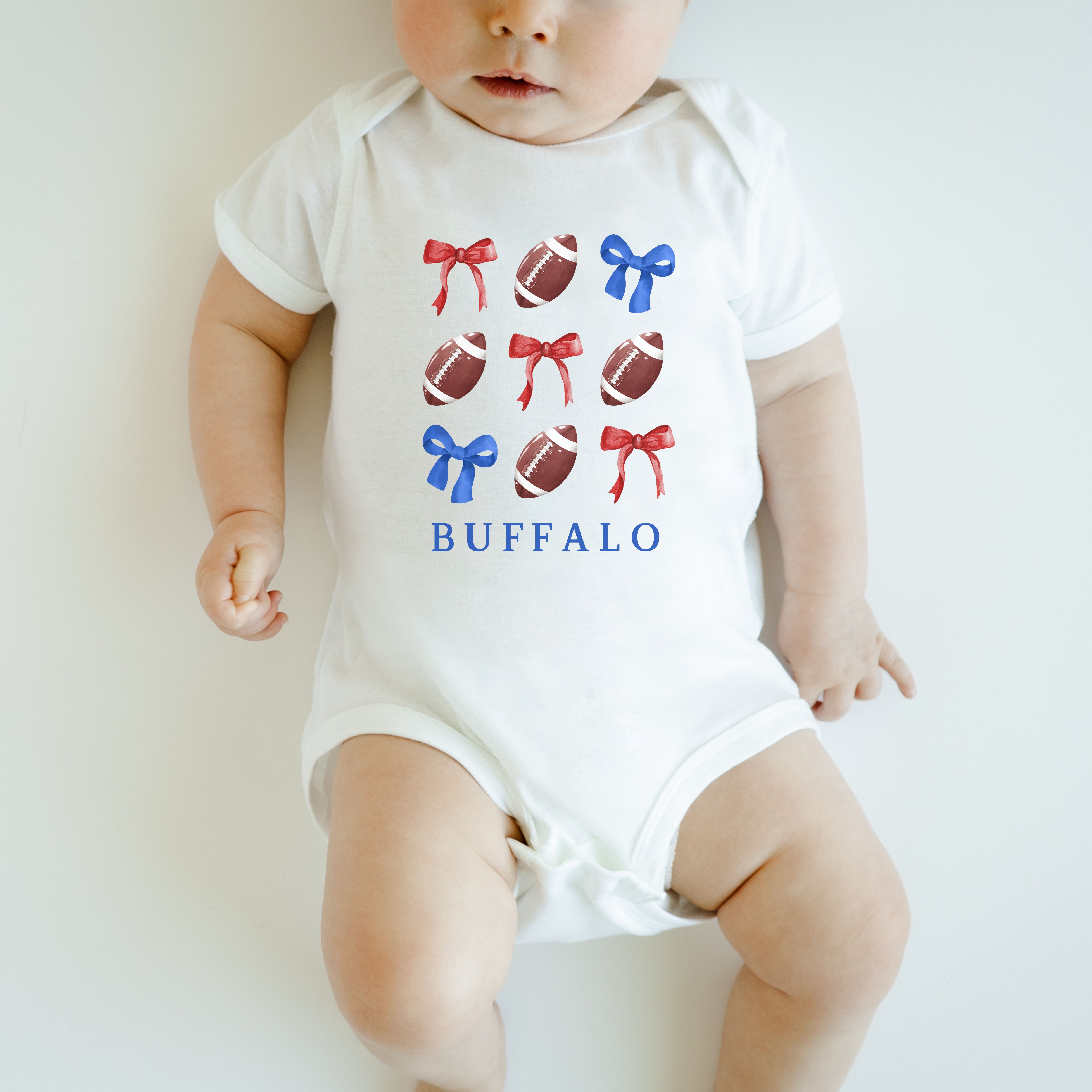 Buffalo Football Infant Bodysuit for Newborns, Baby Shower Gift, Toddler Clothing, Cute Baby Outfit, Buffalo Sports Apparel product thumbnail image