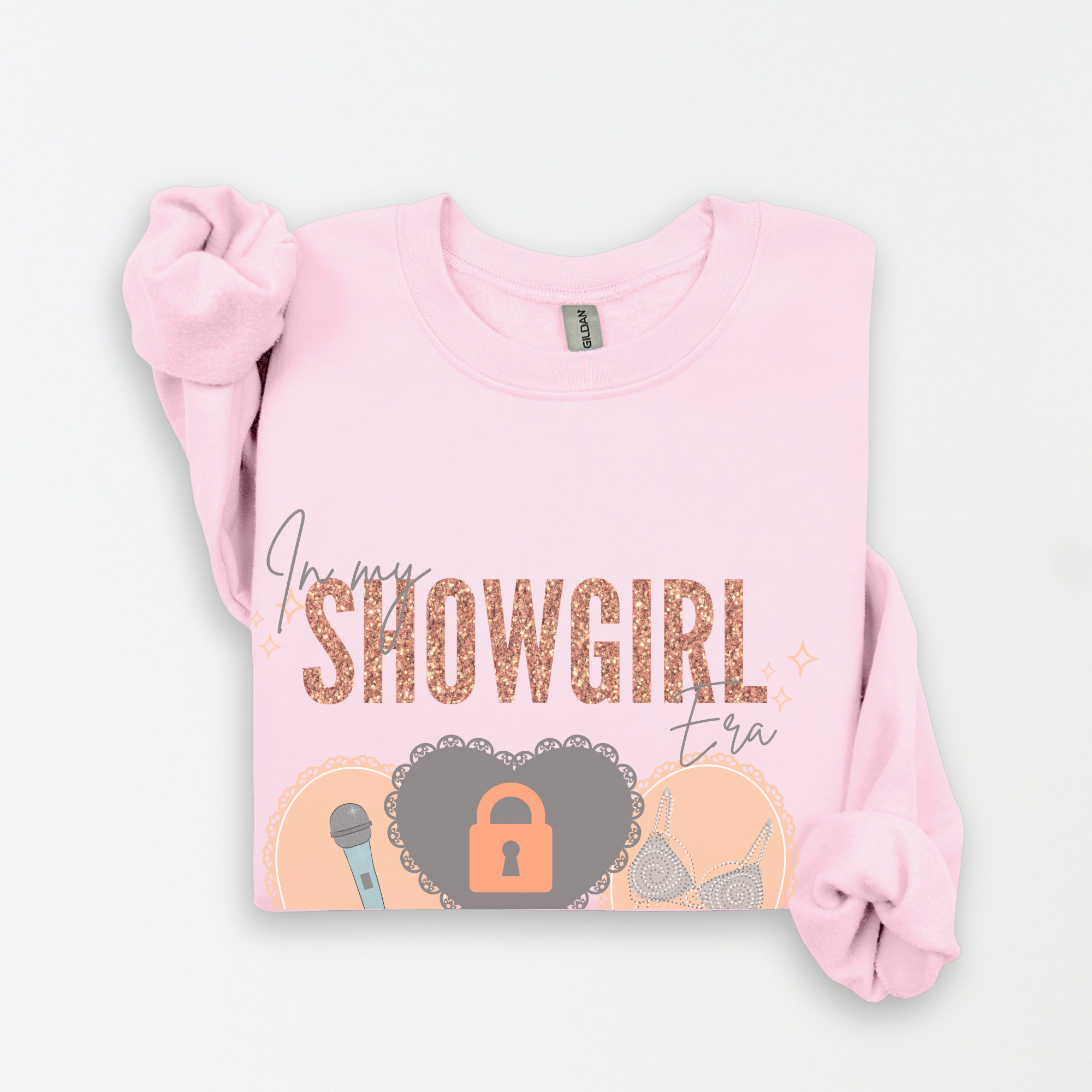 Showgirl Heart Sweatshirt, Cozy Crewneck, Unisex Sweatshirt, Performance Apparel, Gift for Performers, Stage Clothing, Casual Layer product thumbnail image Showgirl Heart Sweatshirt, Cozy Crewneck, Unisex Sweatshirt, Performance Apparel, Gift for Performers, Stage Clothing, Casual Layer product thumbnail image