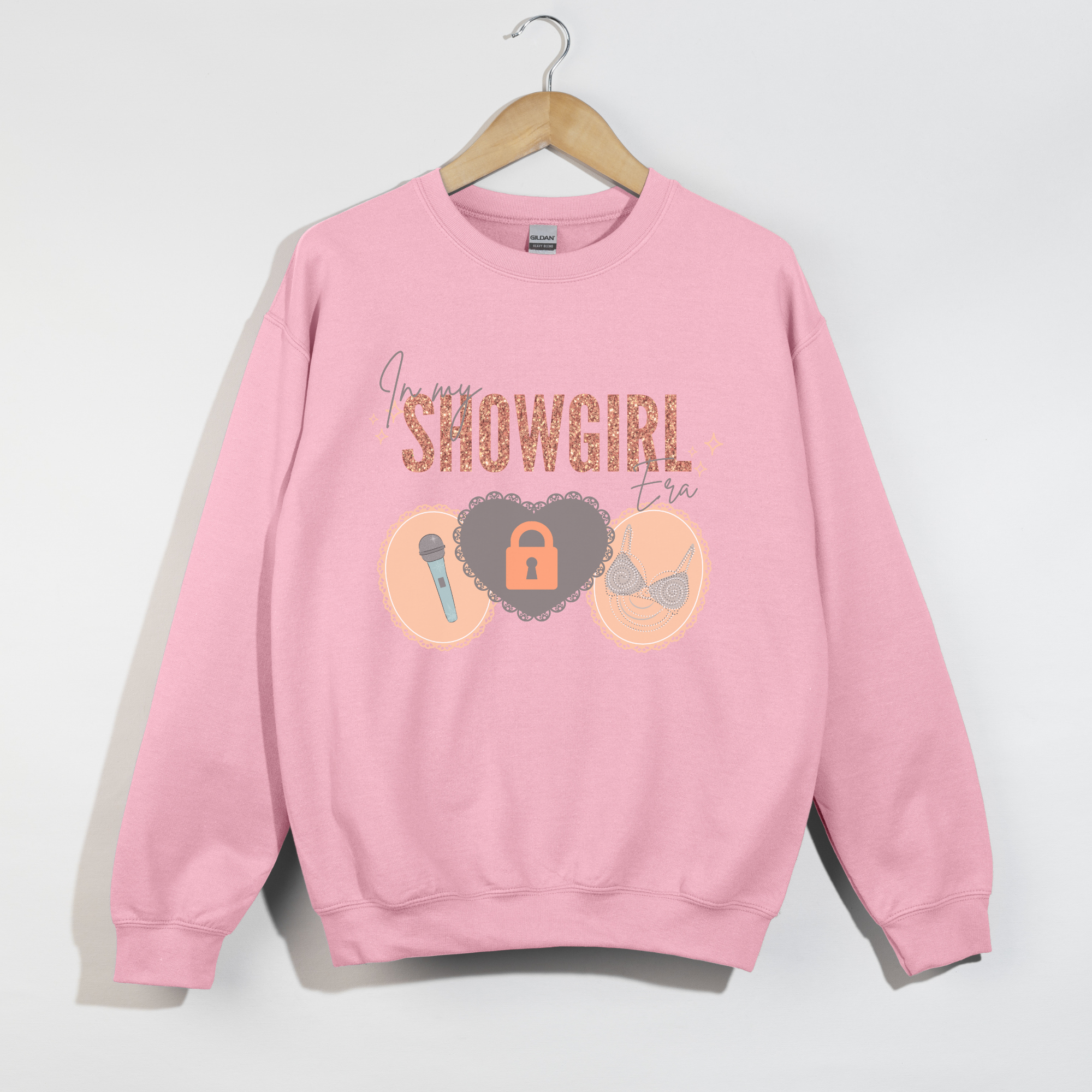 Showgirl Heart Sweatshirt, Cozy Crewneck, Unisex Sweatshirt, Performance Apparel, Gift for Performers, Stage Clothing, Casual Layer product thumbnail image Showgirl Heart Sweatshirt, Cozy Crewneck, Unisex Sweatshirt, Performance Apparel, Gift for Performers, Stage Clothing, Casual Layer product thumbnail image