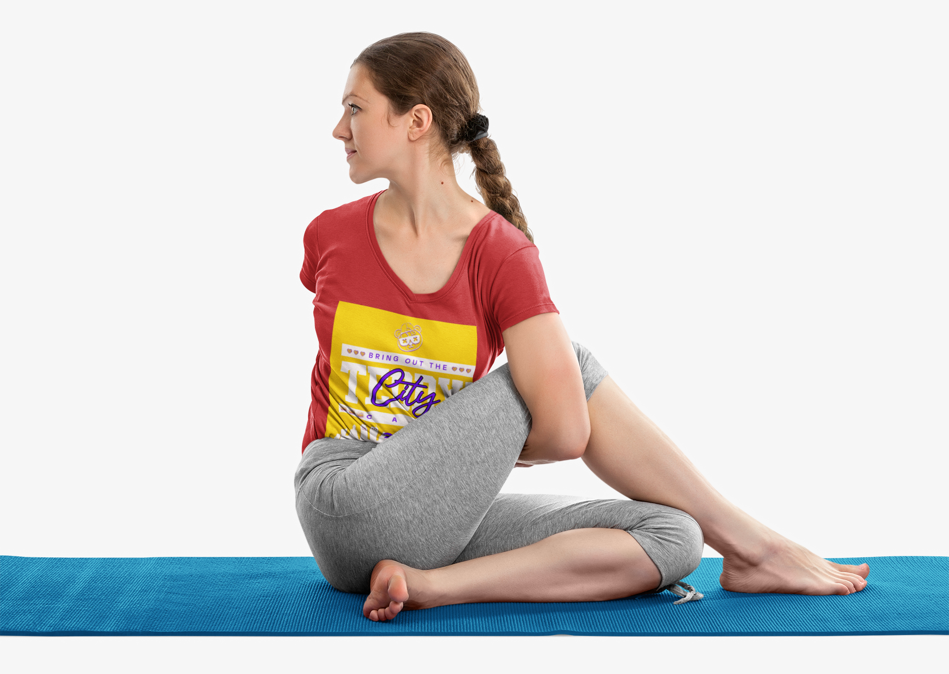 Teddy City V-Neck Tee by Bring Out The Teddy! product thumbnail image Teddy City V-Neck Tee by Bring Out The Teddy! product thumbnail image