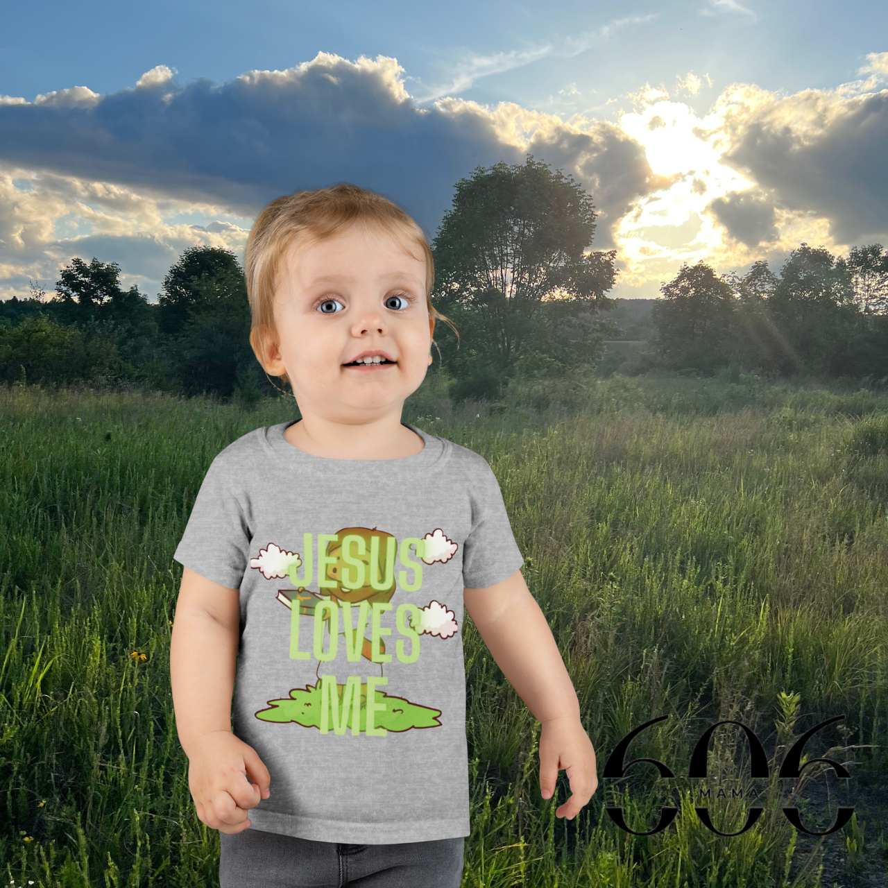 100% Cotton Toddler T-Shirt - Jesus Loves Me Graphic Tee, Cute Kids Apparel, Christian Gift for Toddlers, Faith-Based Shirt, Easter Outfit