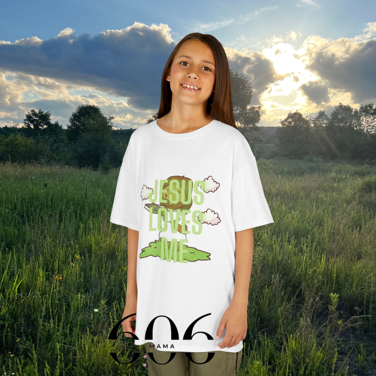 100% Cotton Kids Christian Graphic Tee - Jesus Loves Me, Adorable Faith-Based T-Shirt, Perfect for Church, Gifts, Birthdays, Spring Celebrations product thumbnail image 100% Cotton Kids Christian Graphic Tee - Jesus Loves Me, Adorable Faith-Based T-Shirt, Perfect for Church, Gifts, Birthdays, Spring Celebrations product thumbnail image