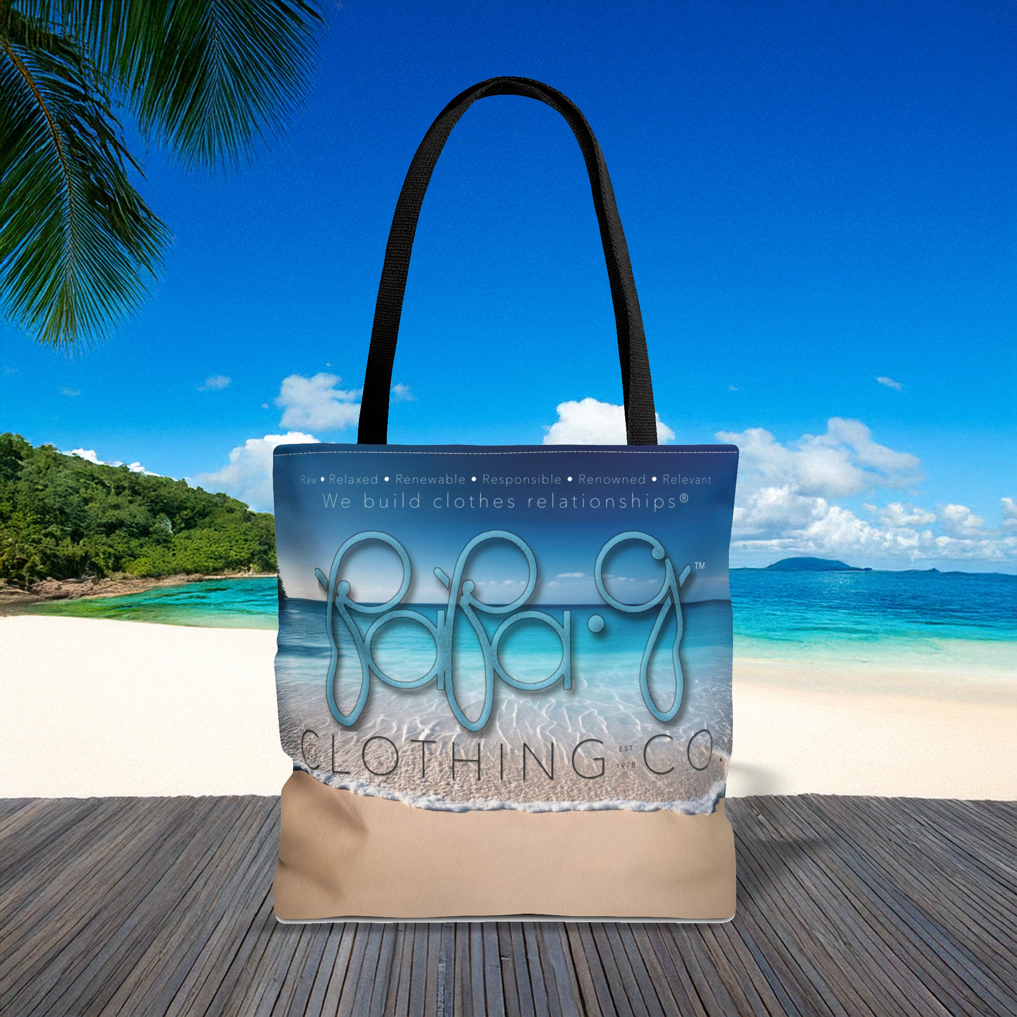 Oceanic Series Papa G Pattern Tote Bag, Beach Bag, Shopping Tote, Eco-Friendly Weekly Bag, Summer Accessory product thumbnail image Oceanic Series Papa G Pattern Tote Bag, Beach Bag, Shopping Tote, Eco-Friendly Weekly Bag, Summer Accessory product thumbnail image