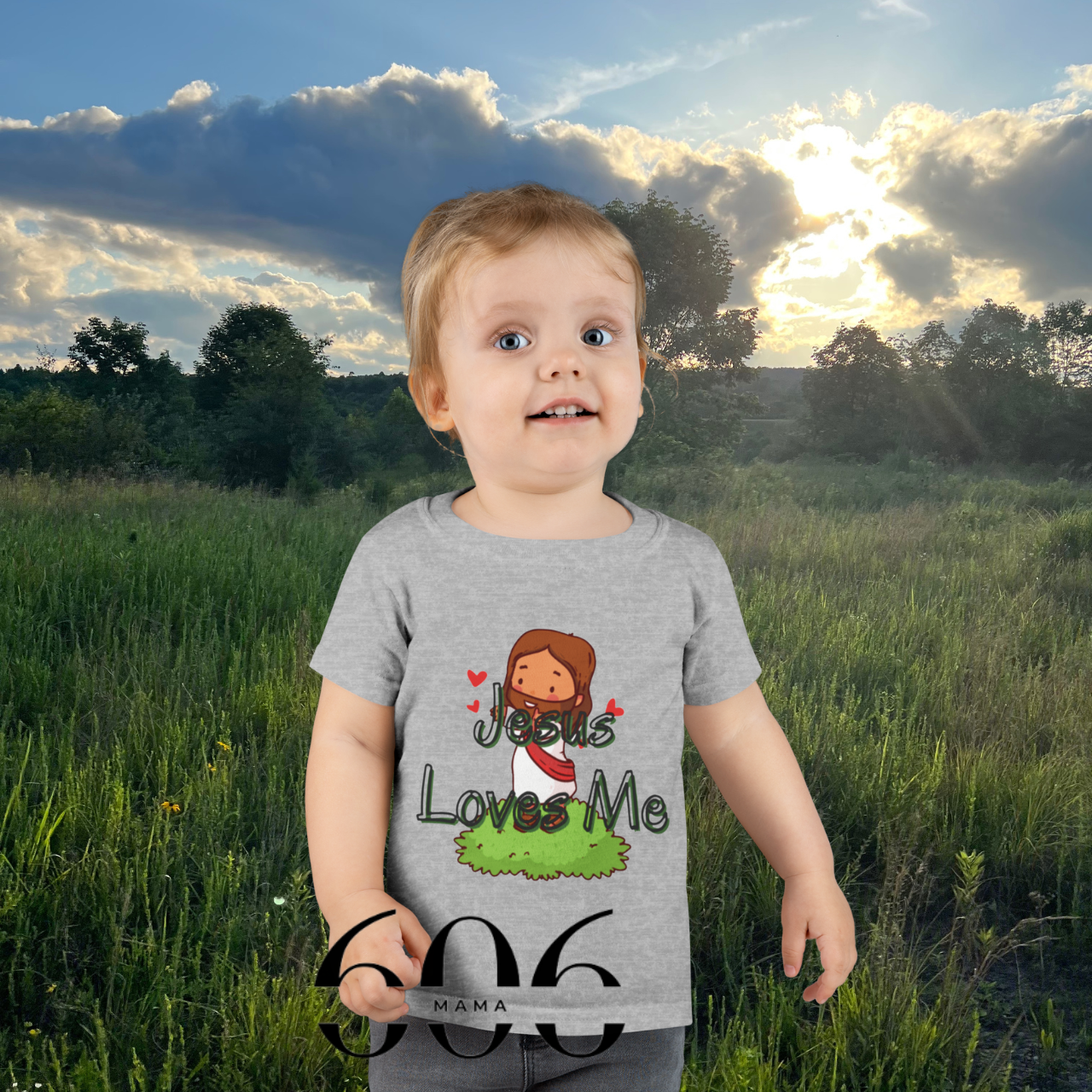 100% Cotton Toddler T-Shirt: 'Jesus Loves Me' Graphic Tee for Kids, Perfect for Church, Baptism, Gifts, Playdates, Family Events 100% Cotton Toddler T-Shirt: 'Jesus Loves Me' Graphic Tee for Kids, Perfect for Church, Baptism, Gifts, Playdates, Family Events