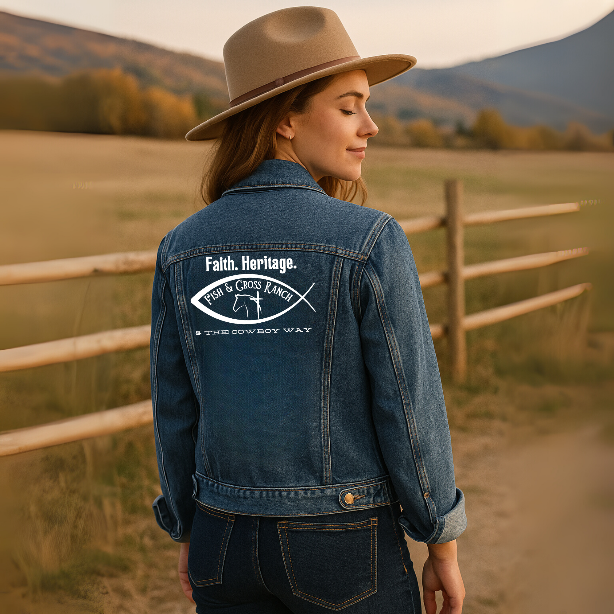 Faith · Heritage · The Cowboy Way Women’s Denim Jacket | Ranch-Inspired Outerwear