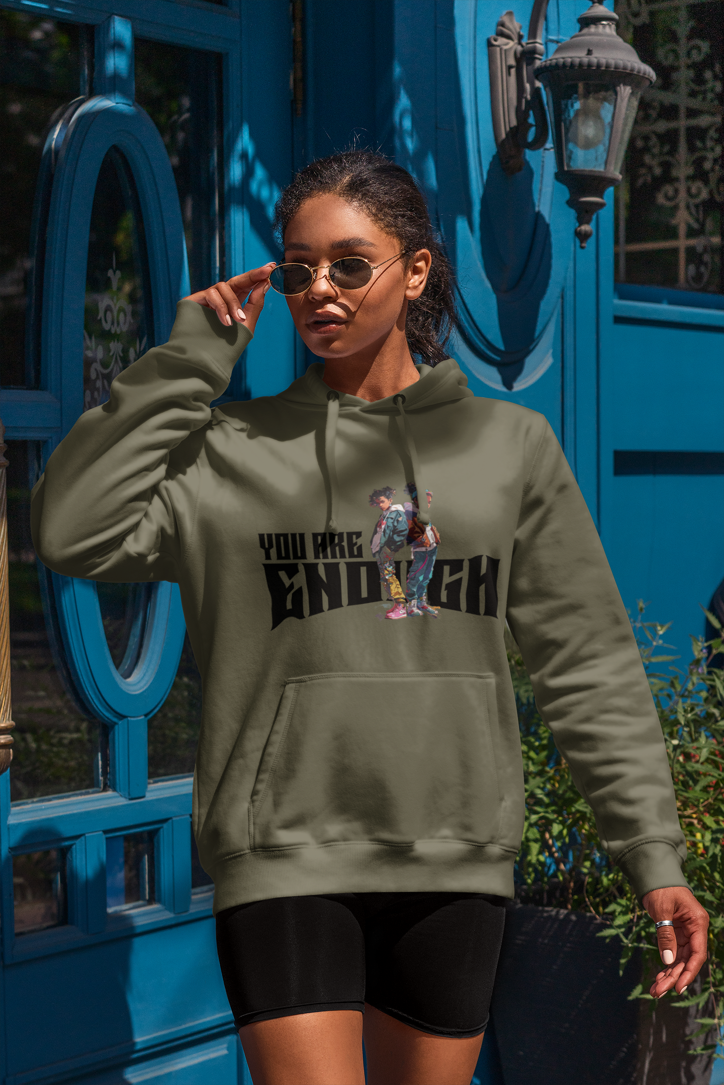 You Are Enough Hoodie, Unisex Heavy Blend Sweatshirt, Inspirational Gift, Motivational Wear, Cozy Everyday Style