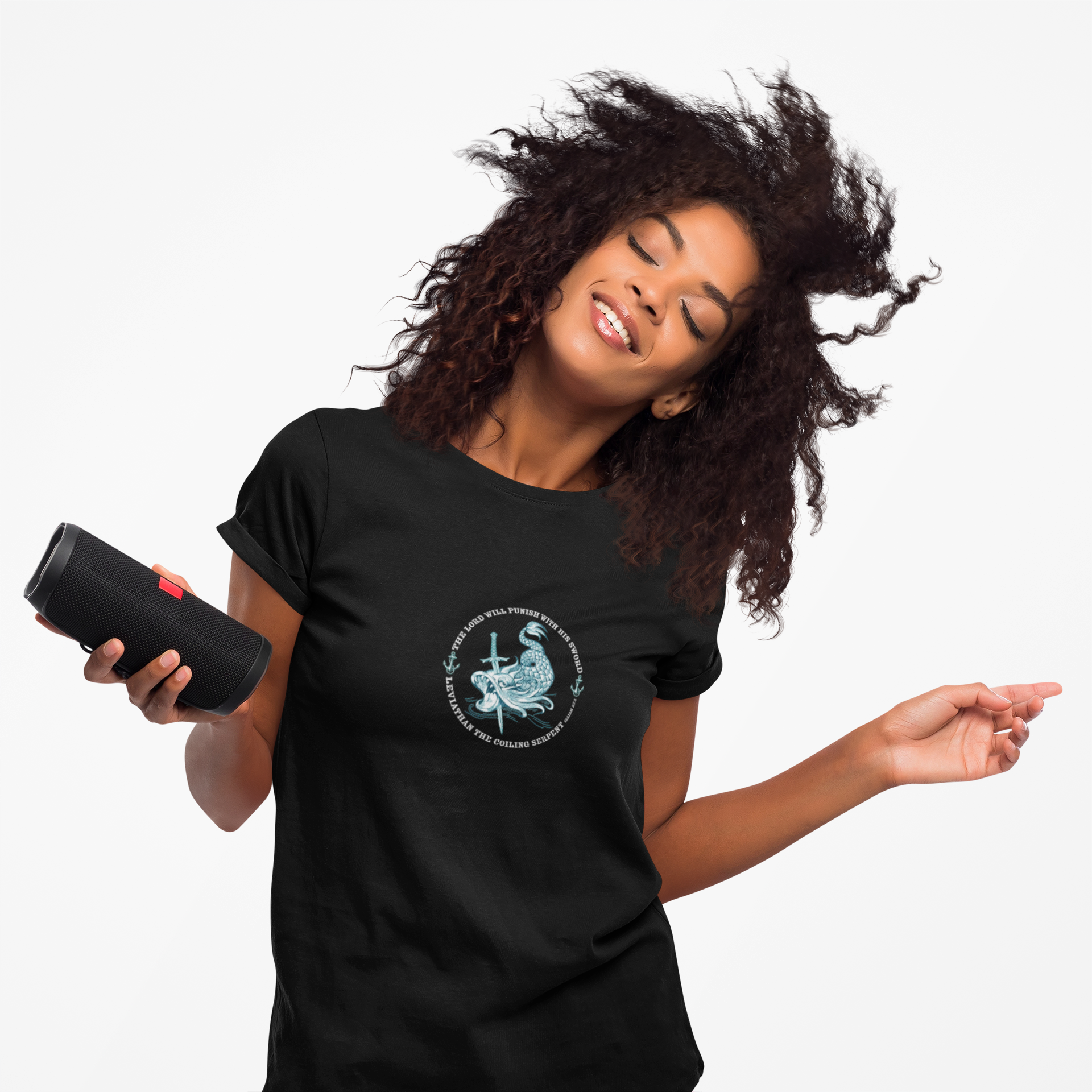 LEVIATHAN'S DEMISE Fierce Graphic Tee - Women's Softstyle Tee, Edgy &amp; Trendy T-Shirt, Animal Lover Gift, Casual Streetwear, Unique Statement Top
