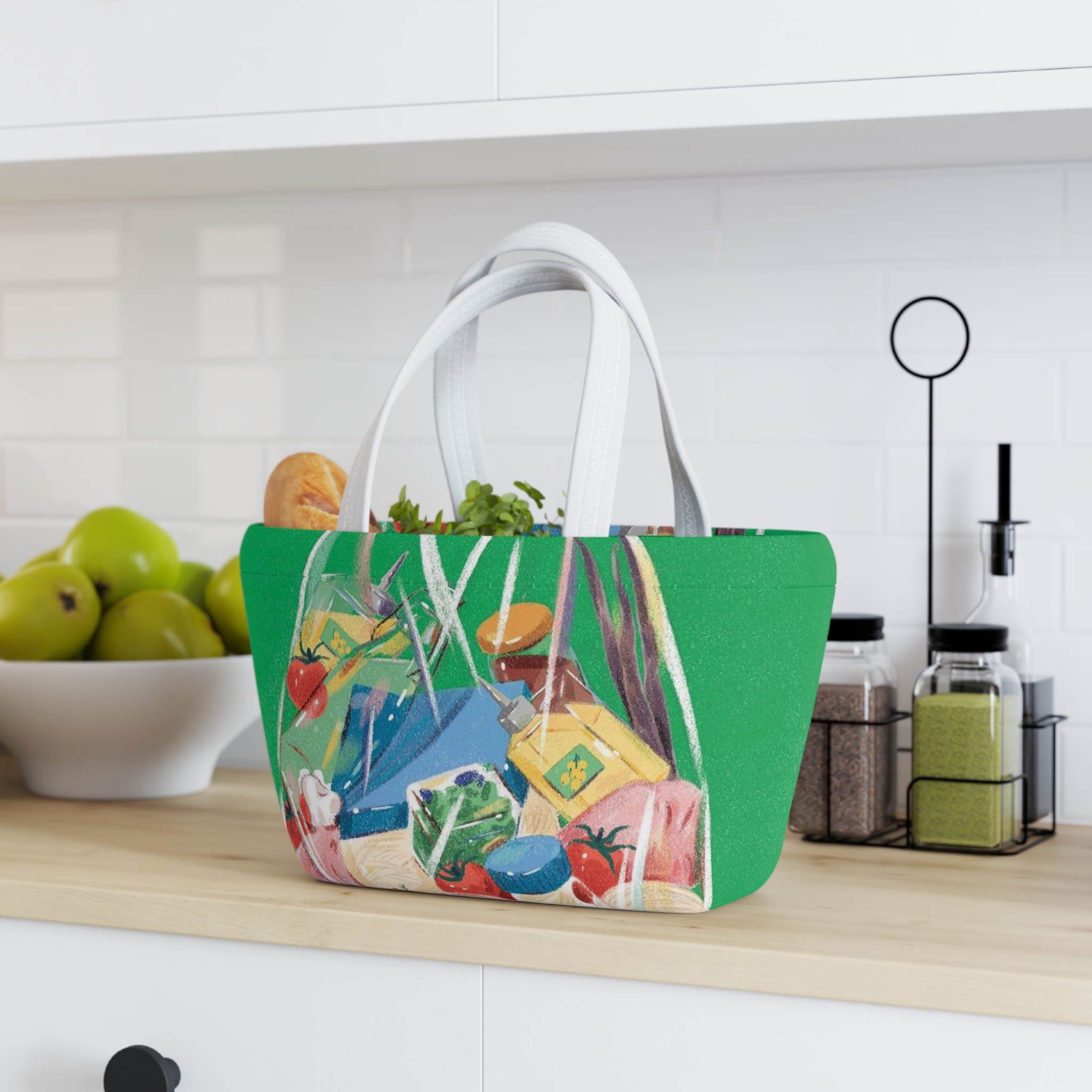 Personalized Carrier Bag, Work, School, Summer, Picnics, Insulated Lunch Bag, Flexible, Reusable Tote, Foodies Design, Gift Ideas for Her/Him product thumbnail image Personalized Carrier Bag, Work, School, Summer, Picnics, Insulated Lunch Bag, Flexible, Reusable Tote, Foodies Design, Gift Ideas for Her/Him product thumbnail image