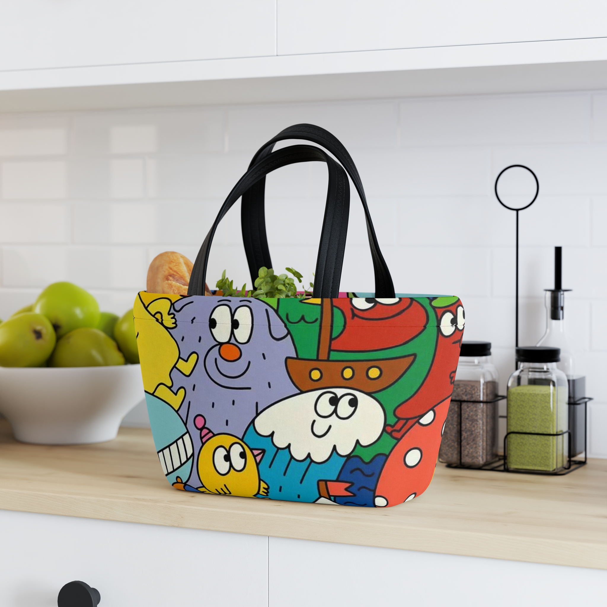 Personalized Carrier Bag, Work, School, Summer, Picnics, Insulated Lunch Bag, Flexible, Reusable Tote, Foodies Design, Gift Ideas for Her/Him product thumbnail image Personalized Carrier Bag, Work, School, Summer, Picnics, Insulated Lunch Bag, Flexible, Reusable Tote, Foodies Design, Gift Ideas for Her/Him product thumbnail image