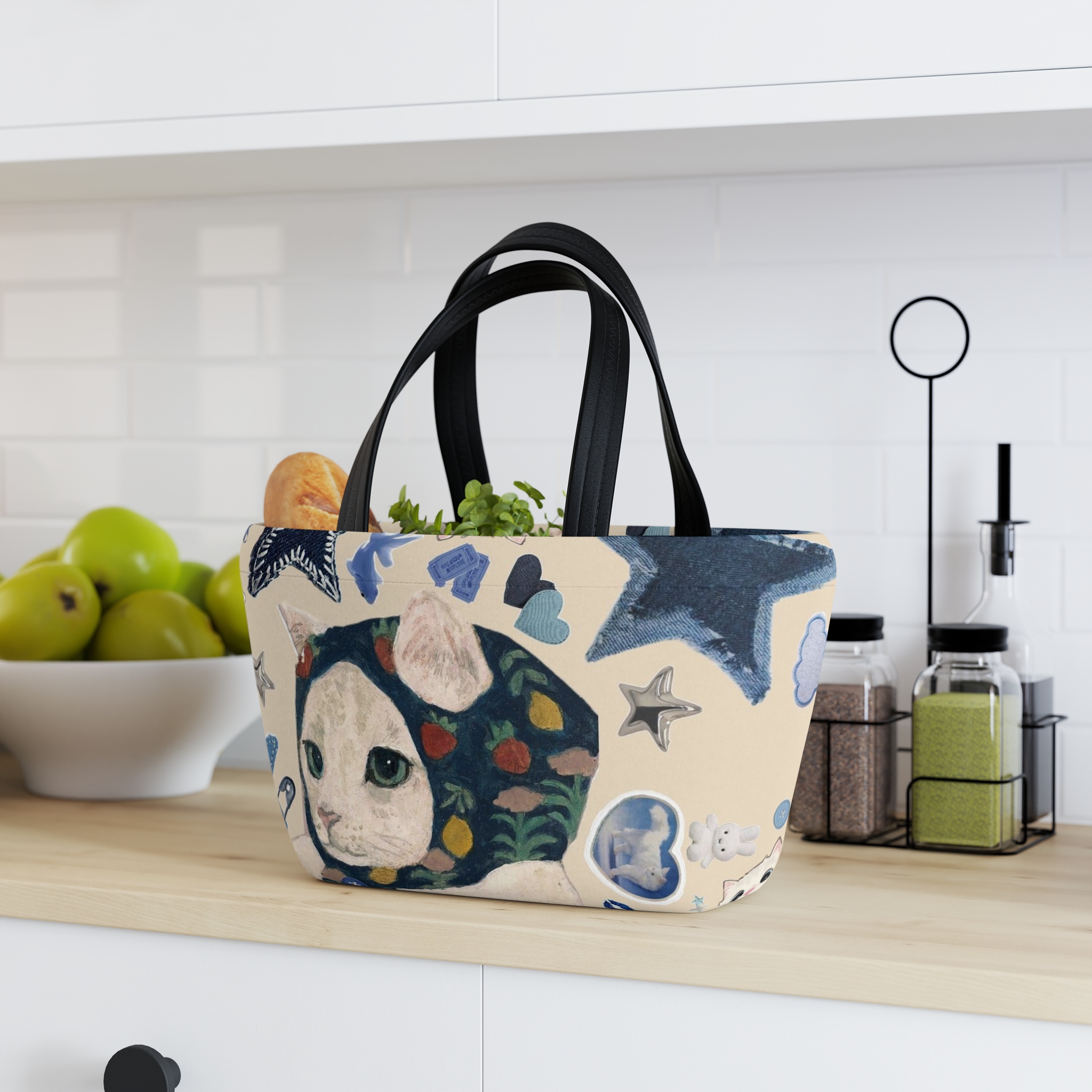 Personalized Carrier Bag, Work, School, Summer, Picnics, Insulated Lunch Bag, Flexible, Reusable Tote, Foodies Design, Gift Ideas for Her/Him product thumbnail image Personalized Carrier Bag, Work, School, Summer, Picnics, Insulated Lunch Bag, Flexible, Reusable Tote, Foodies Design, Gift Ideas for Her/Him product thumbnail image