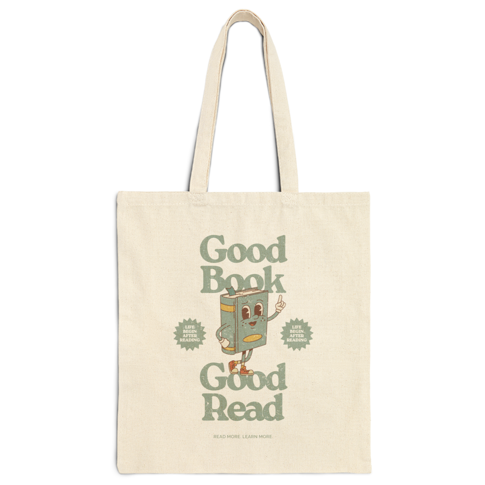 Good Book, Good Read Cotton Canvas Tote Bag