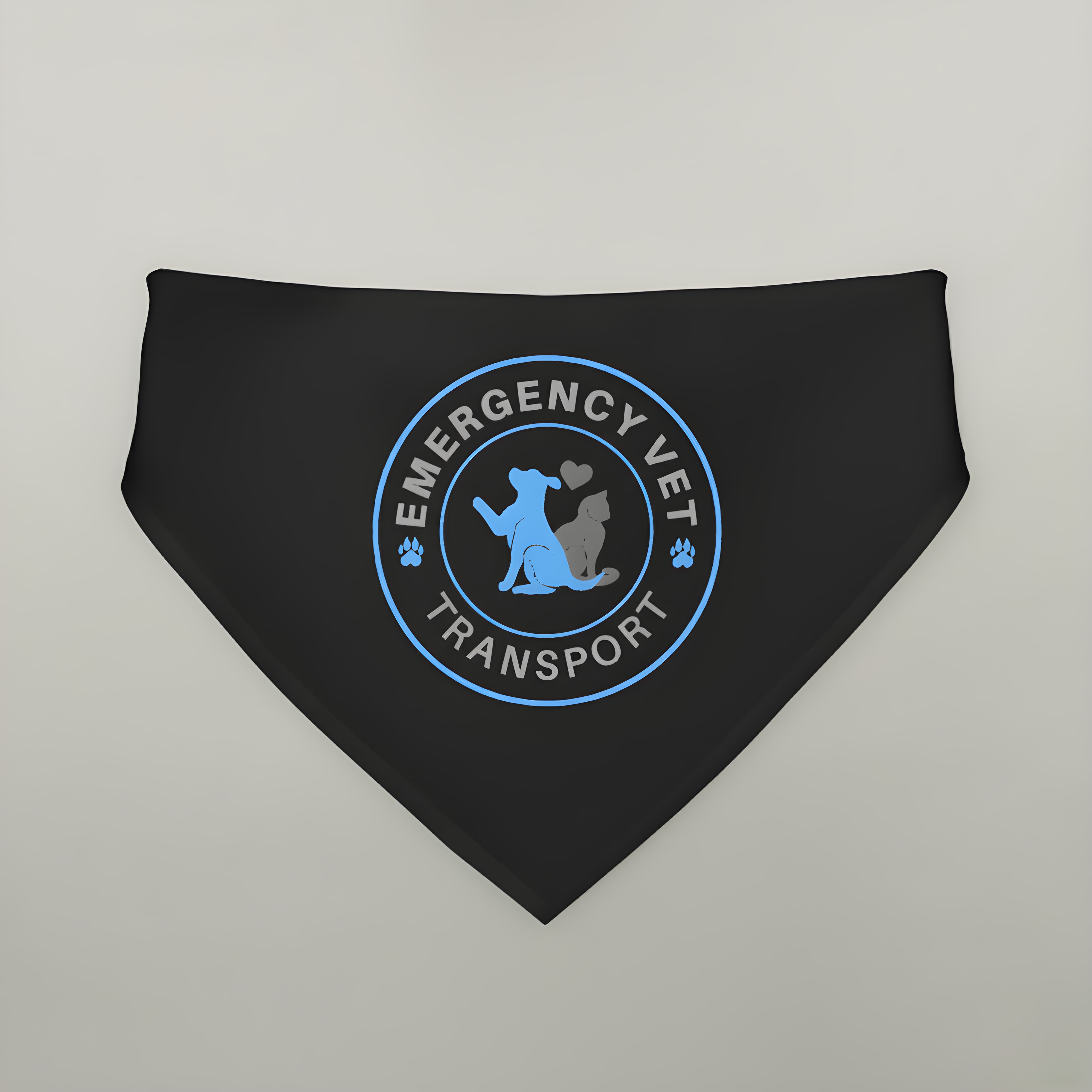 Emergency Vet Transport Clip-on Pet Bandana, Pet Accessory, Dog Safety Gear, Dog Fashion, Pet Gift, Emergency Pet Bandana