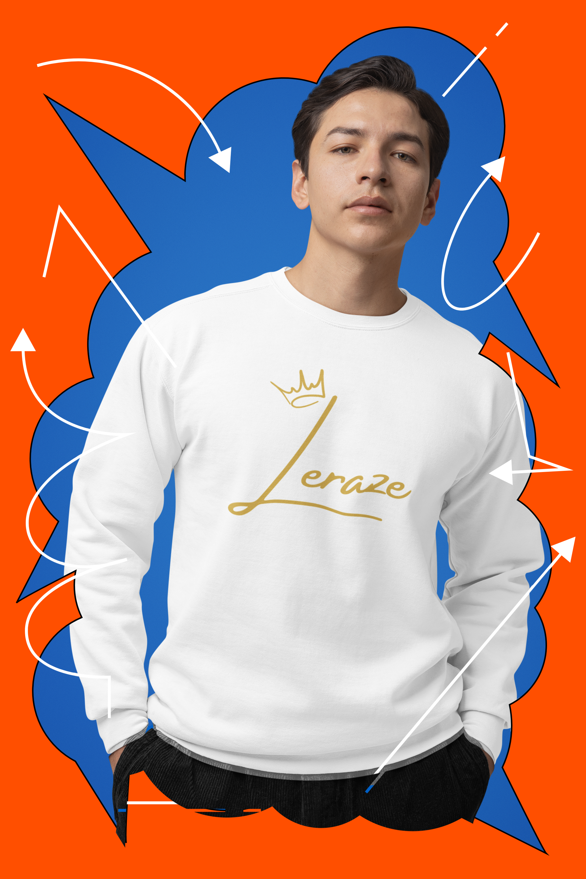 Luxurious Gold Leraze Crewneck Sweatshirt - Cozy Fall Fashion Gift for Her Birthday product thumbnail image Luxurious Gold Leraze Crewneck Sweatshirt - Cozy Fall Fashion Gift for Her Birthday product thumbnail image