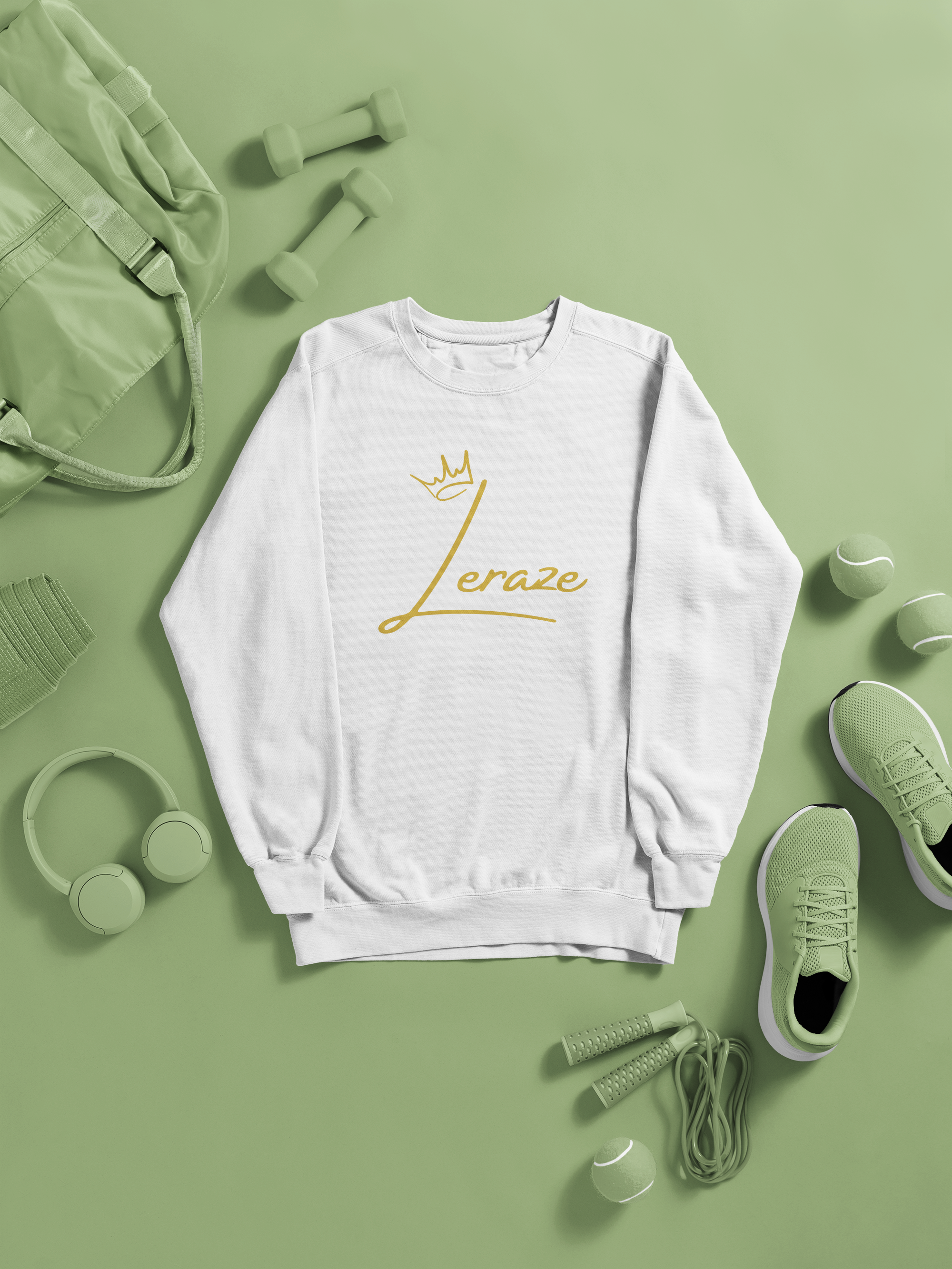 Luxurious Gold Leraze Crewneck Sweatshirt - Cozy Fall Fashion Gift for Her Birthday product thumbnail image Luxurious Gold Leraze Crewneck Sweatshirt - Cozy Fall Fashion Gift for Her Birthday product thumbnail image
