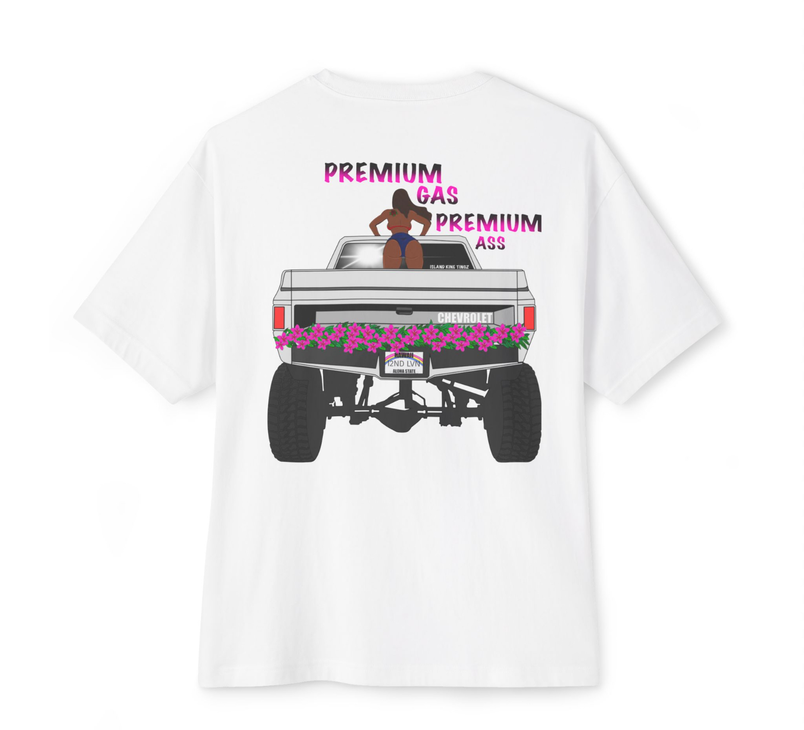 Island Living Oversized Box Tee - Premium Gas &amp; Premium Ass Shirt product thumbnail image