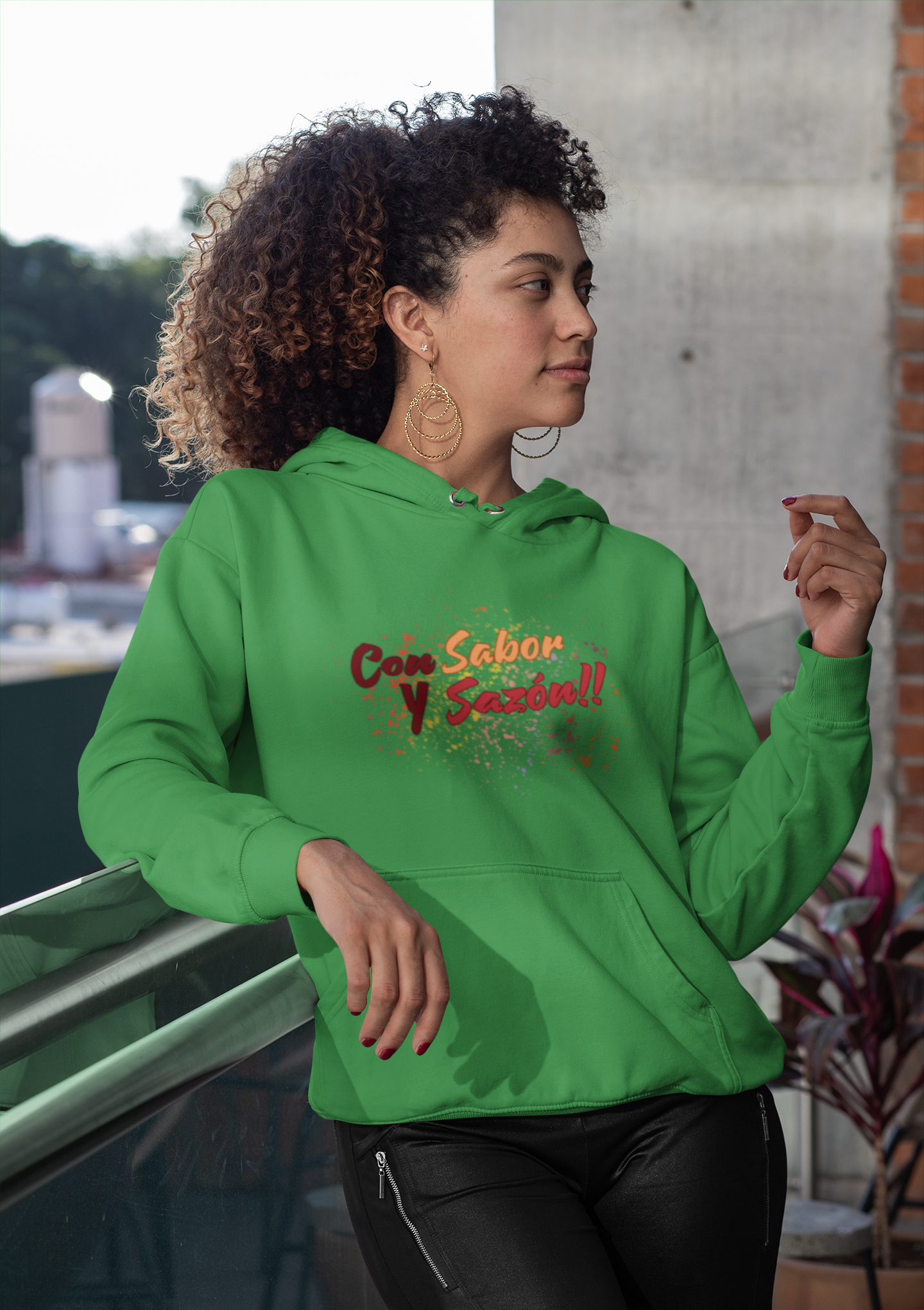 Con Sabor y Sazón!! - Unisex Hoodie product thumbnail image