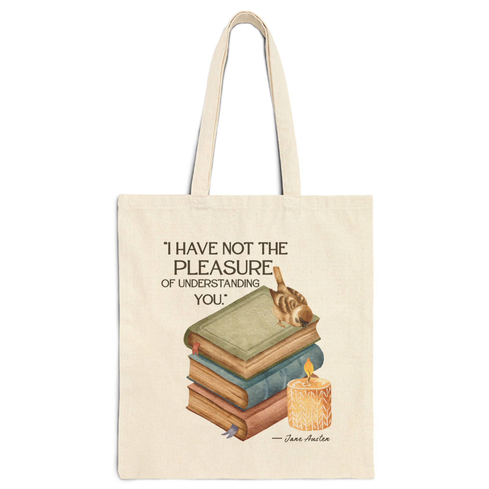 I Have Not The Pleasure Cotton Canvas Tote Bag product thumbnail image