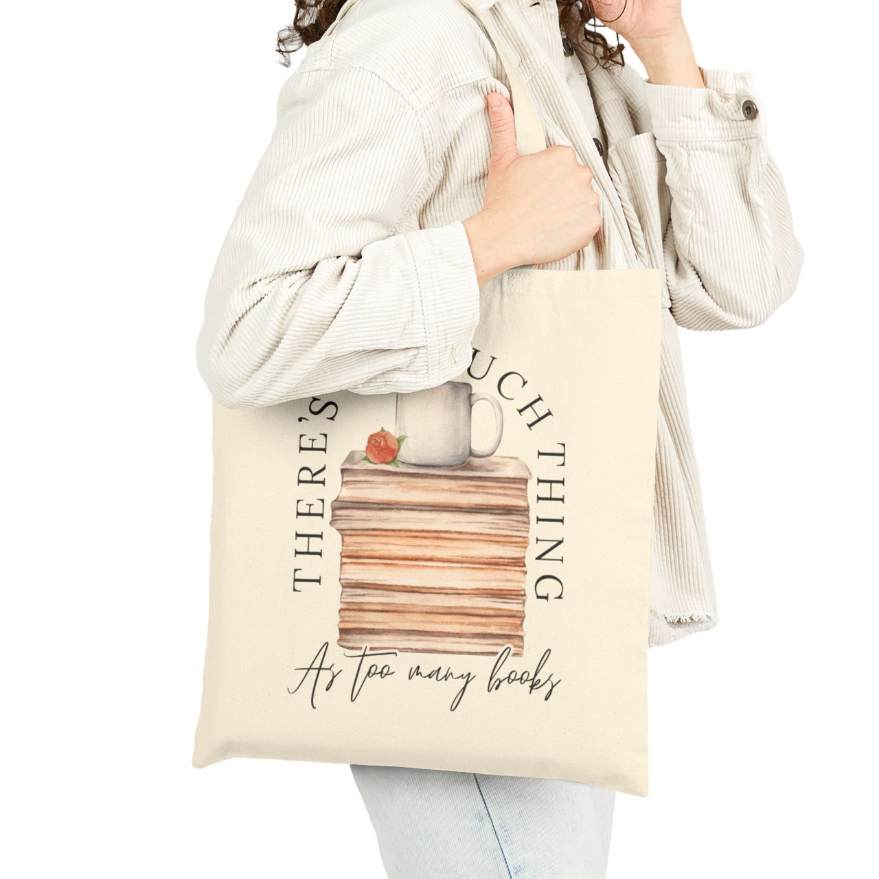 There's No Such Thing Cotton Canvas Tote Bag product thumbnail image