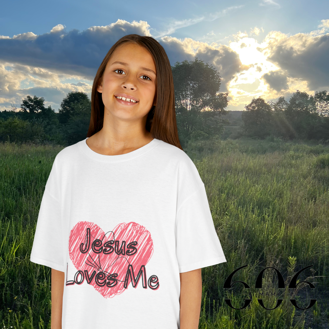 100% Cotton Kids Jesus Loves Me Tee, Girls T-Shirt, Christian Kids Apparel, Religious Gift, Cute Faith-Based Shirt product thumbnail image 100% Cotton Kids Jesus Loves Me Tee, Girls T-Shirt, Christian Kids Apparel, Religious Gift, Cute Faith-Based Shirt product thumbnail image