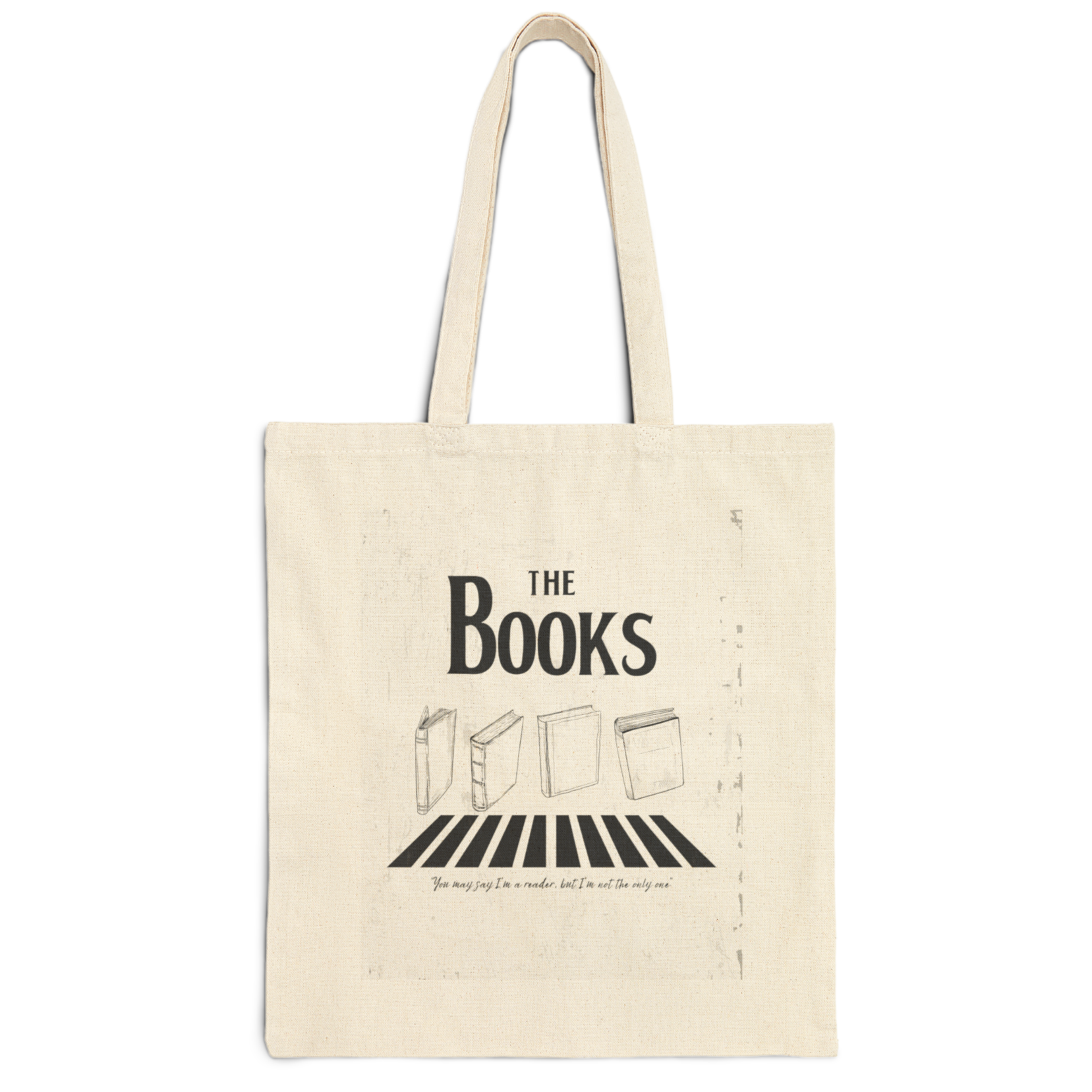 You May Say I'm A Reader Cotton Canvas Tote Bag product thumbnail image