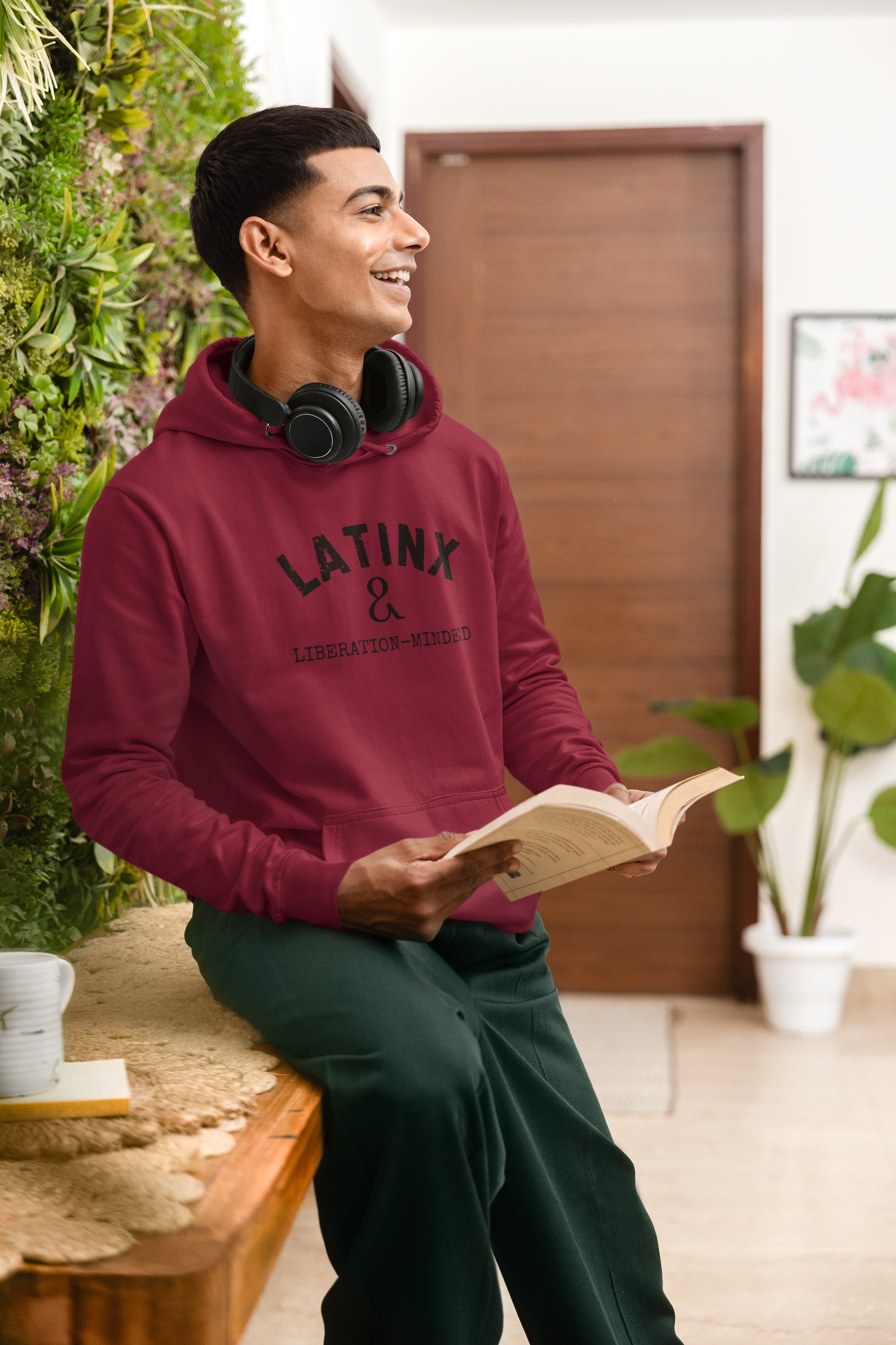 Latinx & Liberation-Minded Hoodie product thumbnail image Latinx & Liberation-Minded Hoodie product thumbnail image