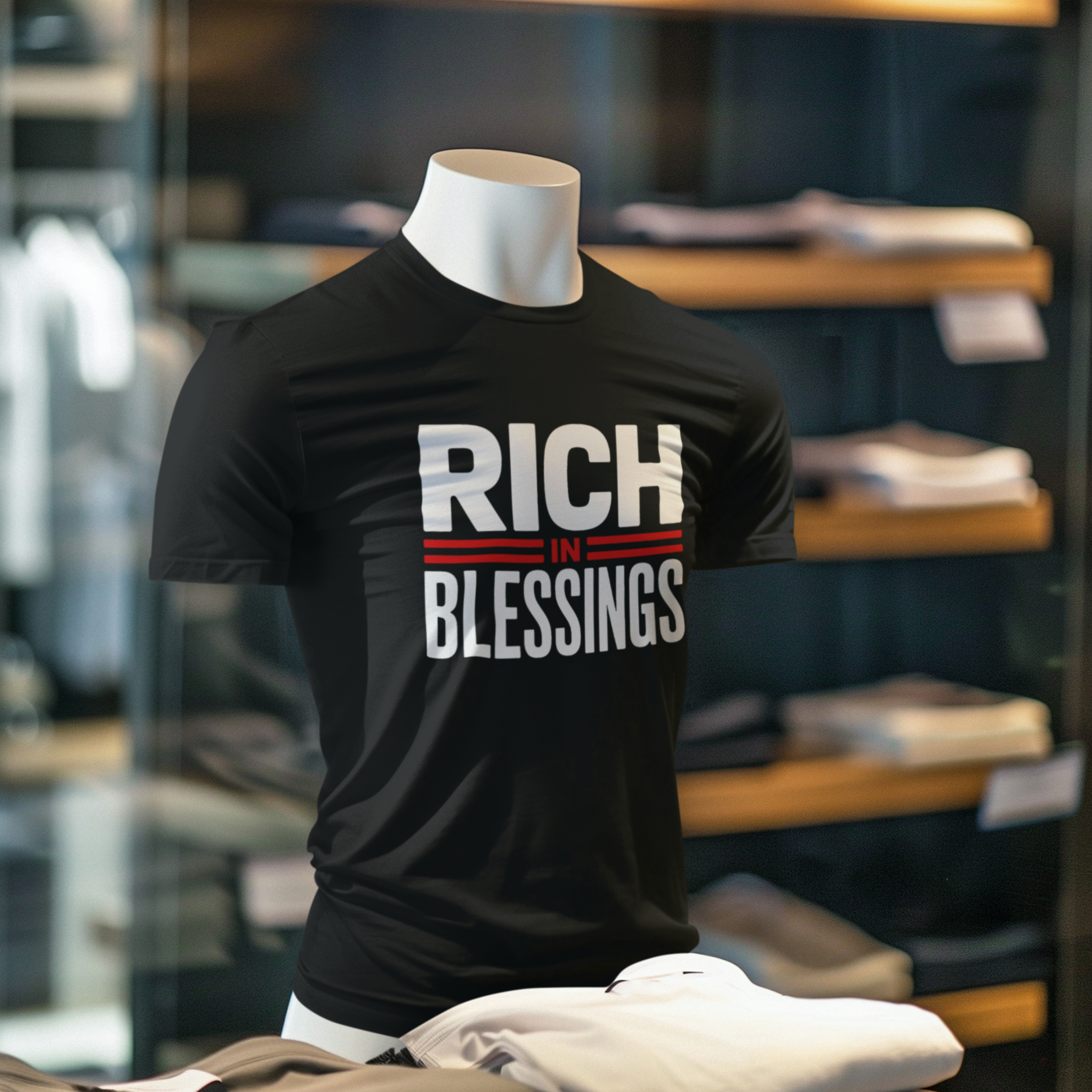 Unisex Softstyle "RICH IN BLESSINGS" T-Shirt