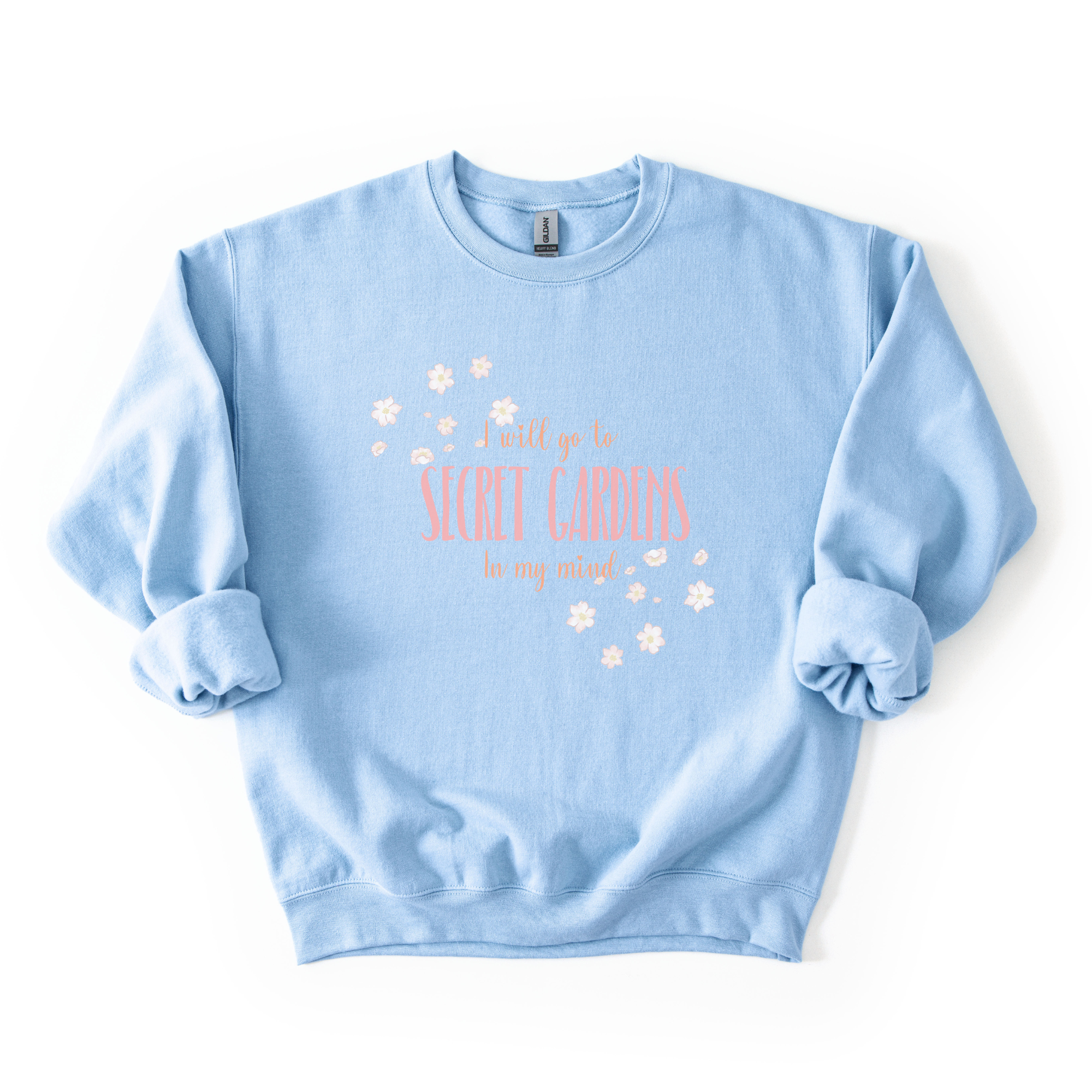 Floral Crewneck Sweatshirt - 'Secret Gardens in My Mind' product thumbnail image Floral Crewneck Sweatshirt - 'Secret Gardens in My Mind' product thumbnail image