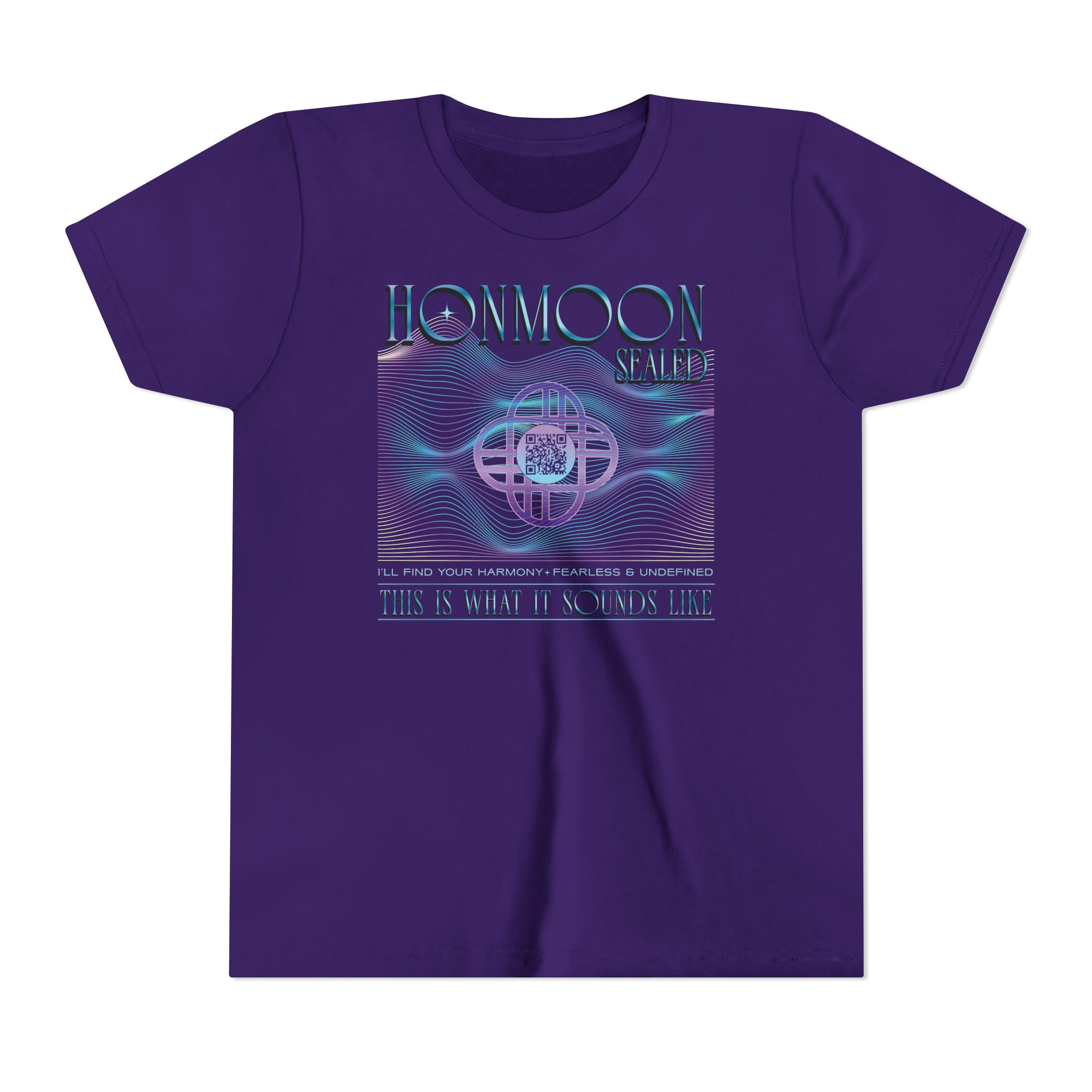 Youth Unisex Honmoon Tee with scannable QR code product thumbnail image Youth Unisex Honmoon Tee with scannable QR code product thumbnail image