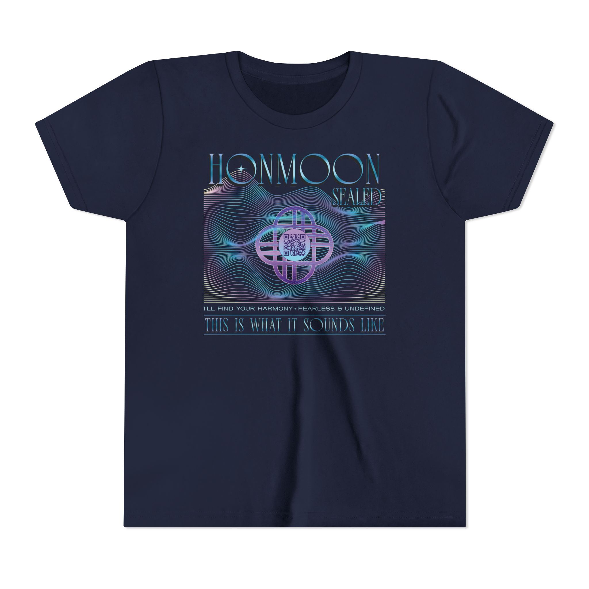 Youth Unisex Honmoon Tee with scannable QR code product thumbnail image Youth Unisex Honmoon Tee with scannable QR code product thumbnail image