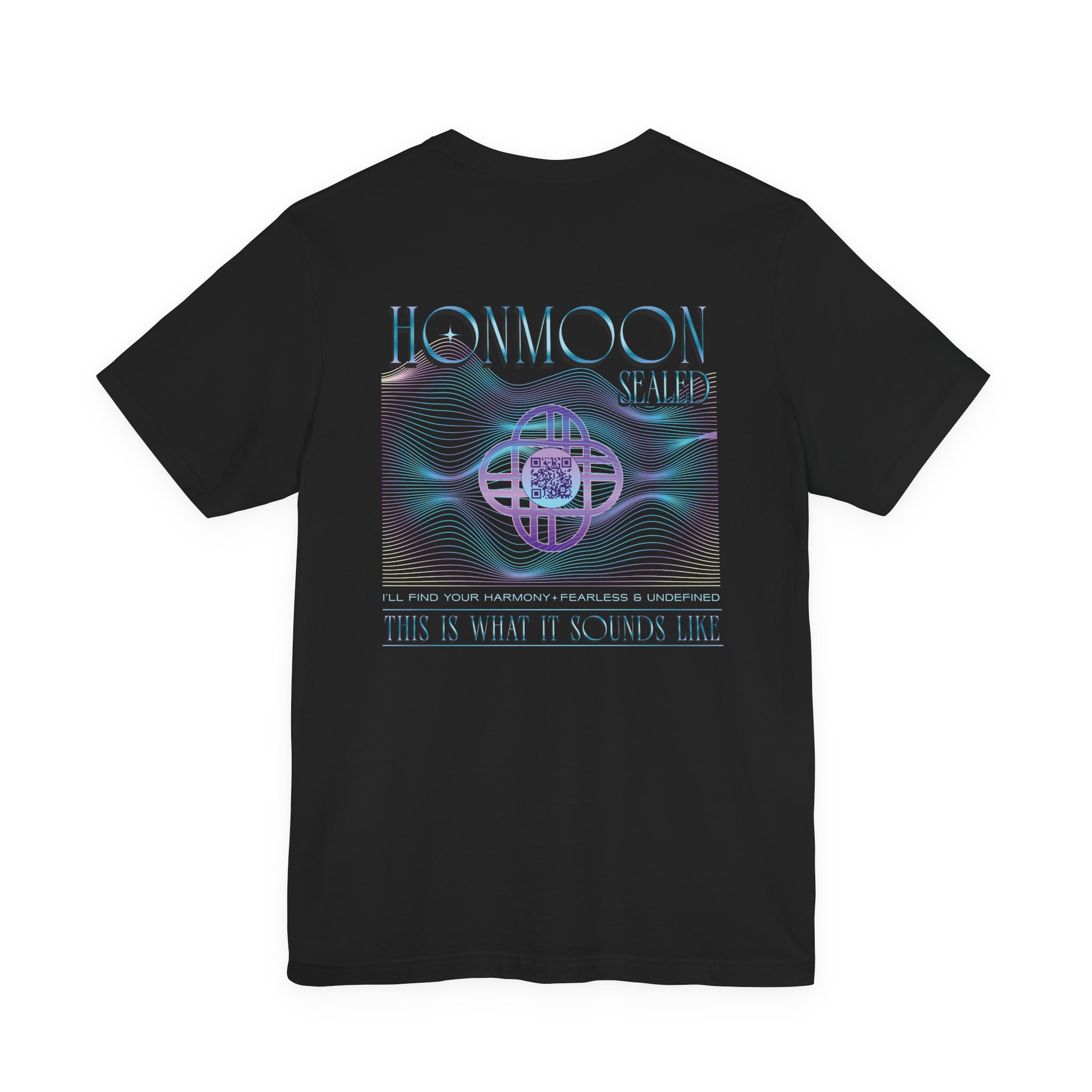 Honmoon Unisex Cotton Tee, Printed on FRONT and BACK with scannable QR code product thumbnail image Honmoon Unisex Cotton Tee, Printed on FRONT and BACK with scannable QR code product thumbnail image