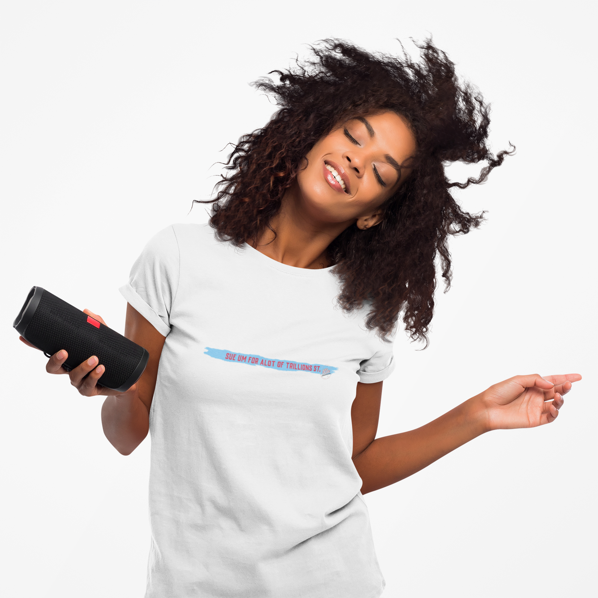 ChiRadioLLC©™  (MATTER OF FACT #Lawyer...) "SUE Um For ALOT OF TRILLIONS!" Cotton Tee, Comfortable Casual Wear, Everyday Essentials, Gift for Friends, Make a statementFashion product thumbnail image