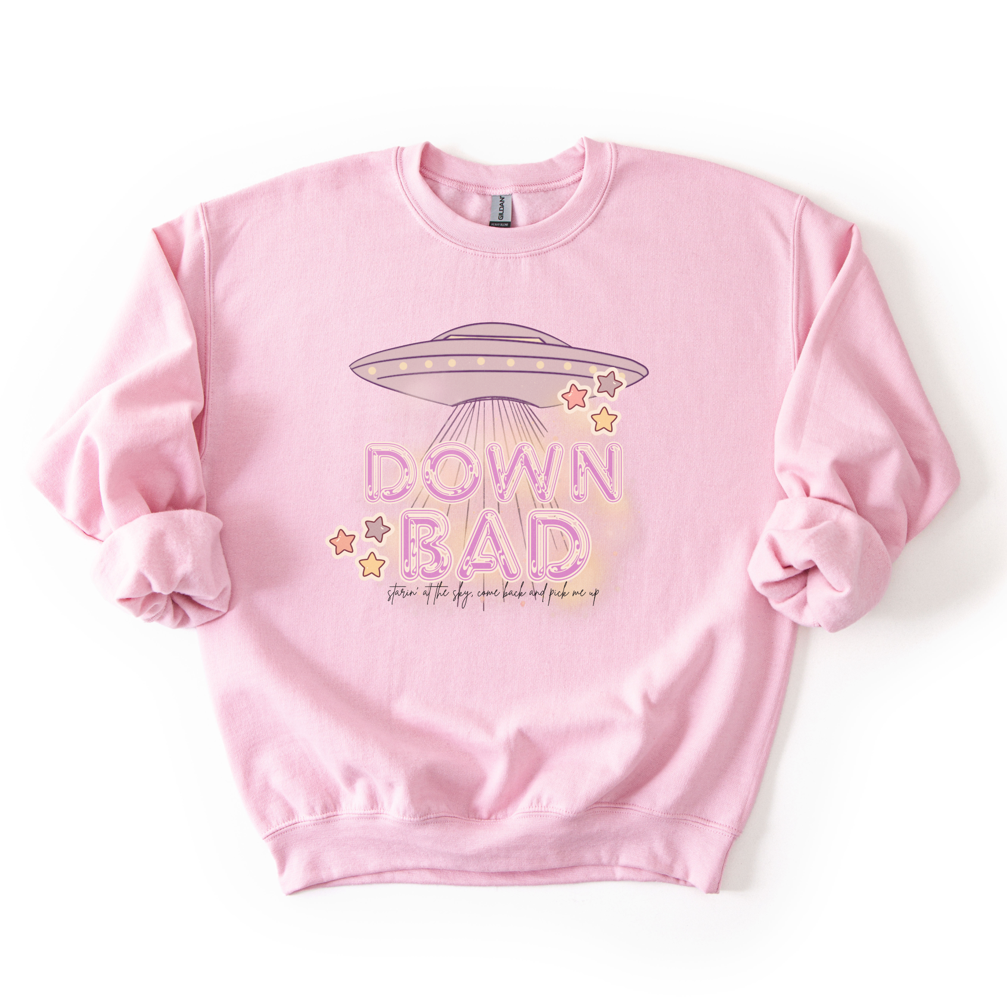Down Bad Quote Sweatshirt product thumbnail image Down Bad Quote Sweatshirt product thumbnail image