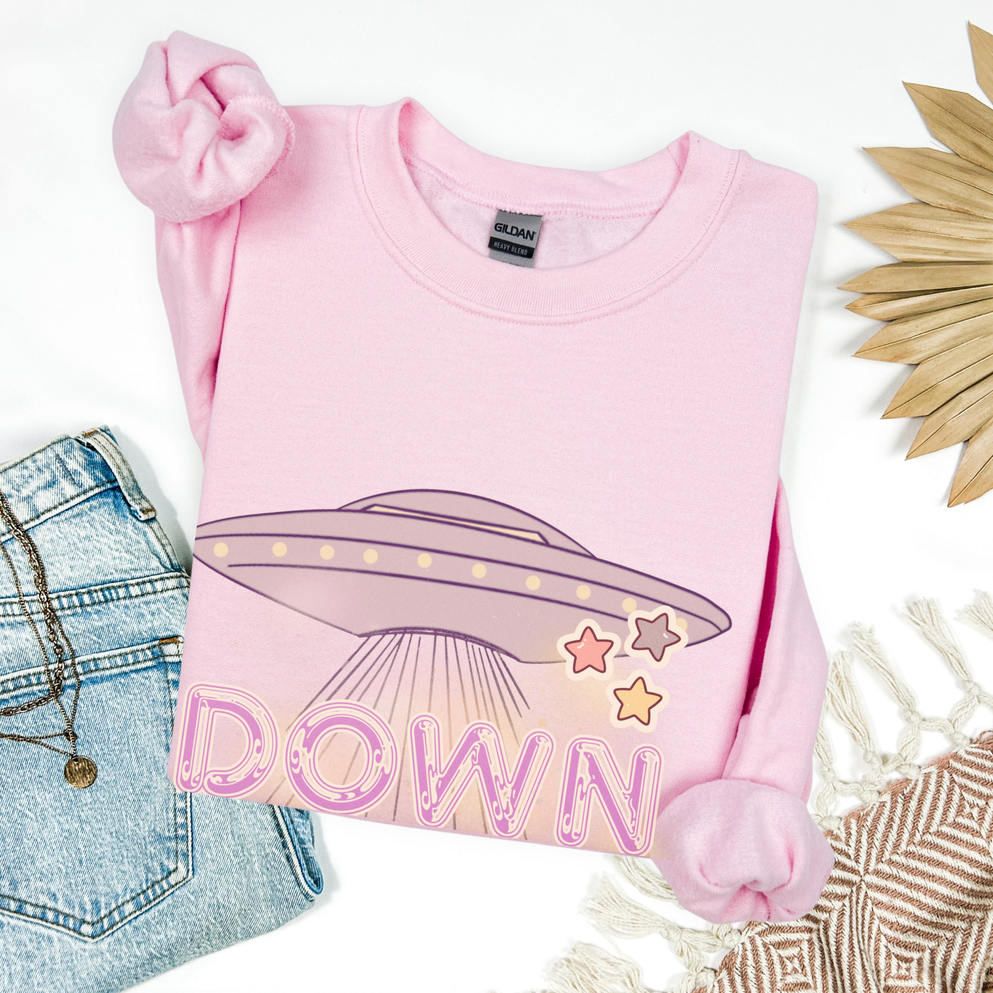 Down Bad Quote Sweatshirt product thumbnail image Down Bad Quote Sweatshirt product thumbnail image