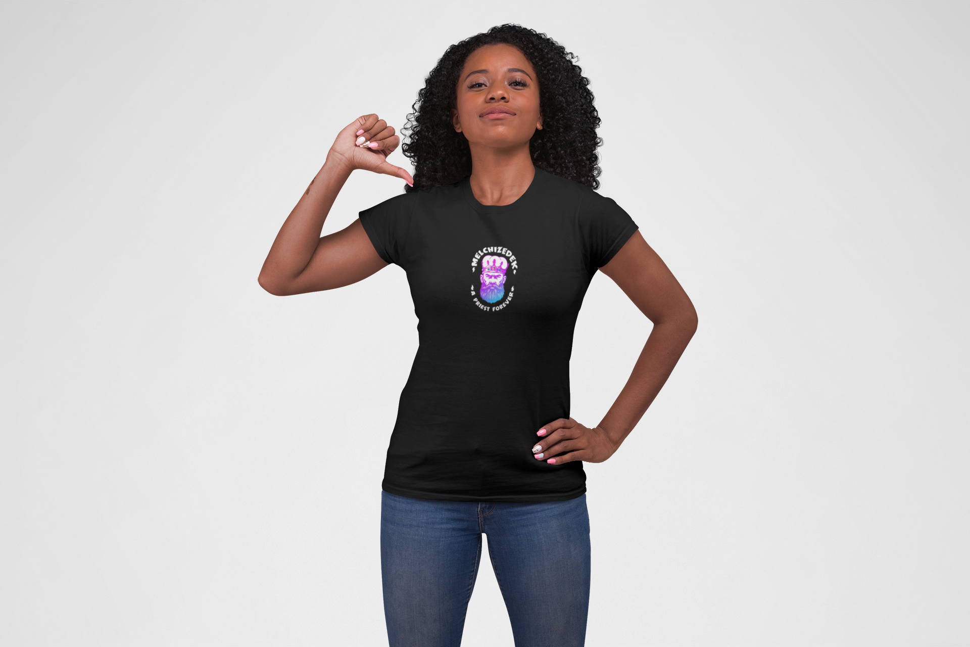 MELCHIZEDEK Women's Softstyle Tee, Casual Everyday Shirt, Gift for Her, Summer Fashion, Trendy Graphic Tee product thumbnail image MELCHIZEDEK Women's Softstyle Tee, Casual Everyday Shirt, Gift for Her, Summer Fashion, Trendy Graphic Tee product thumbnail image