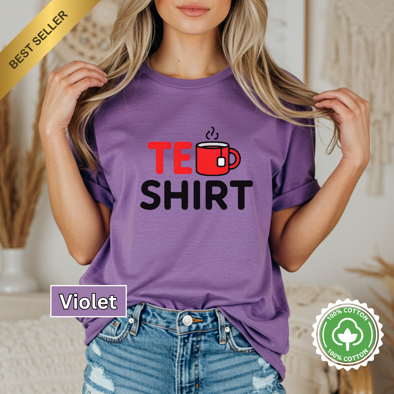 Tea Shirt Funny Coffee Lover T-Shirt, Unisex Garment-Dyed Tee, Gift for Coffee Enthusiasts, Cute Casual Wear, Perfect for Birthdays, Relaxing Days product thumbnail image