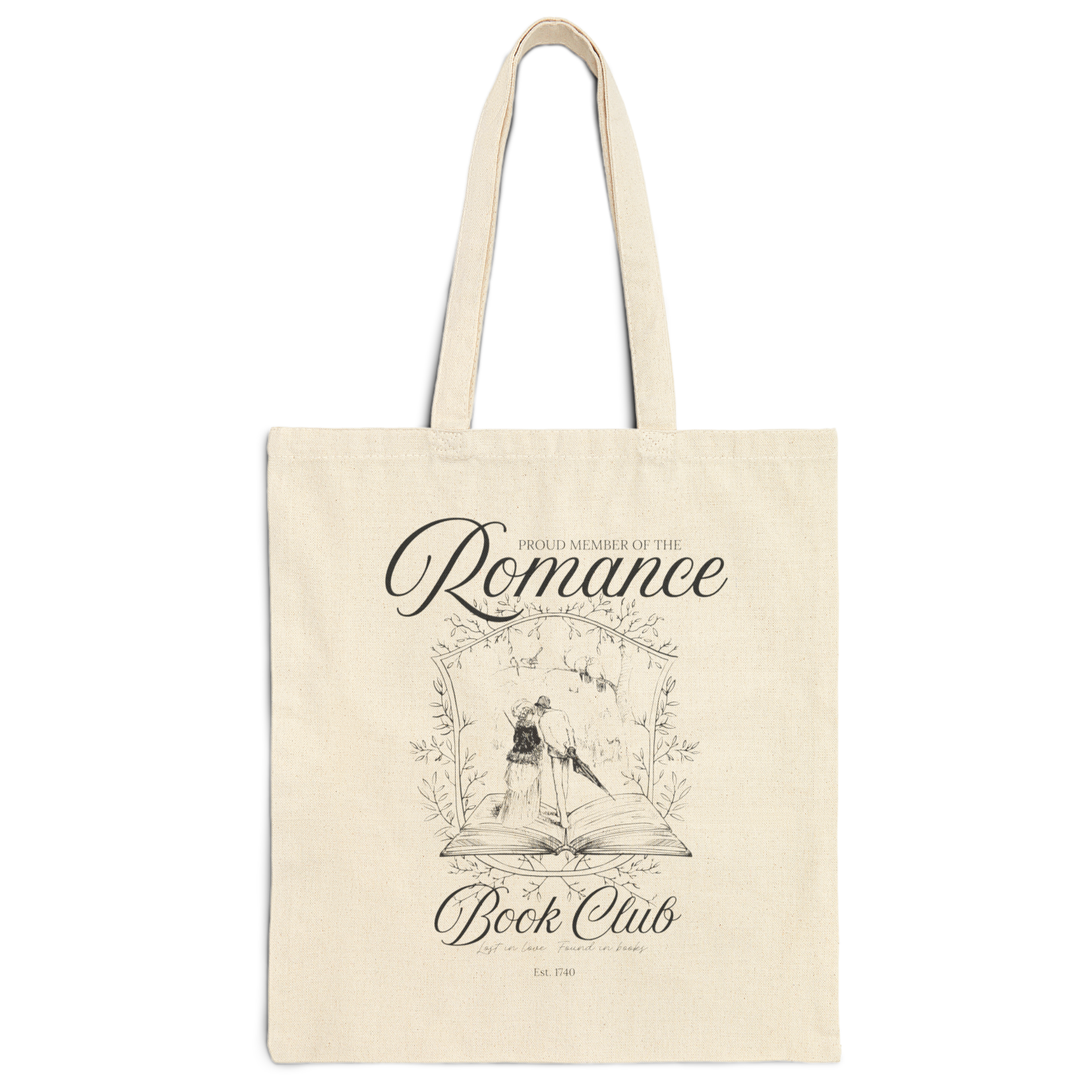 Romance Book Club Cotton Canvas Tote Bag product thumbnail image Romance Book Club Cotton Canvas Tote Bag product thumbnail image