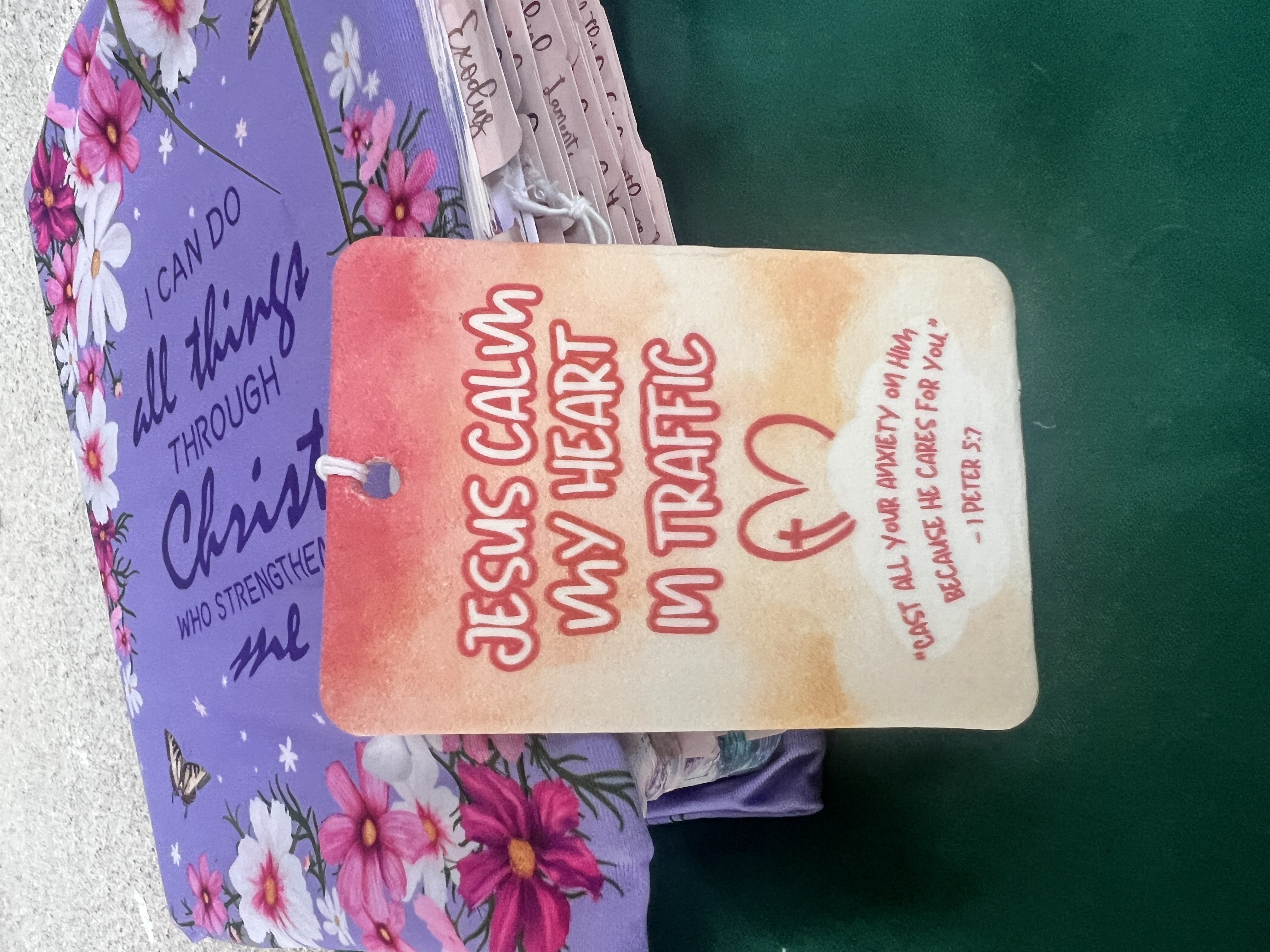 Christian Car Air Freshener | Scripture Gifts |Jesus, Calm My Heart in Traffic Faith Decor product thumbnail image Christian Car Air Freshener | Scripture Gifts |Jesus, Calm My Heart in Traffic Faith Decor product thumbnail image